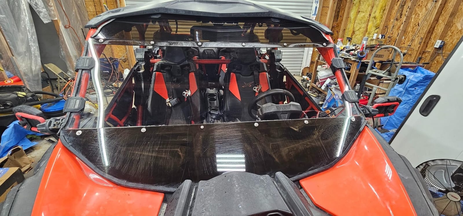 A & UTV PRO Front Full Windshield for 2015-2025 Polaris Ranger Midsize SP 570 Accessories, Clear Dustproof Durable Hard Coat PC Front Scratch Resistant Windowshield Compatible with Polaris Ranger 570 customer photo 2