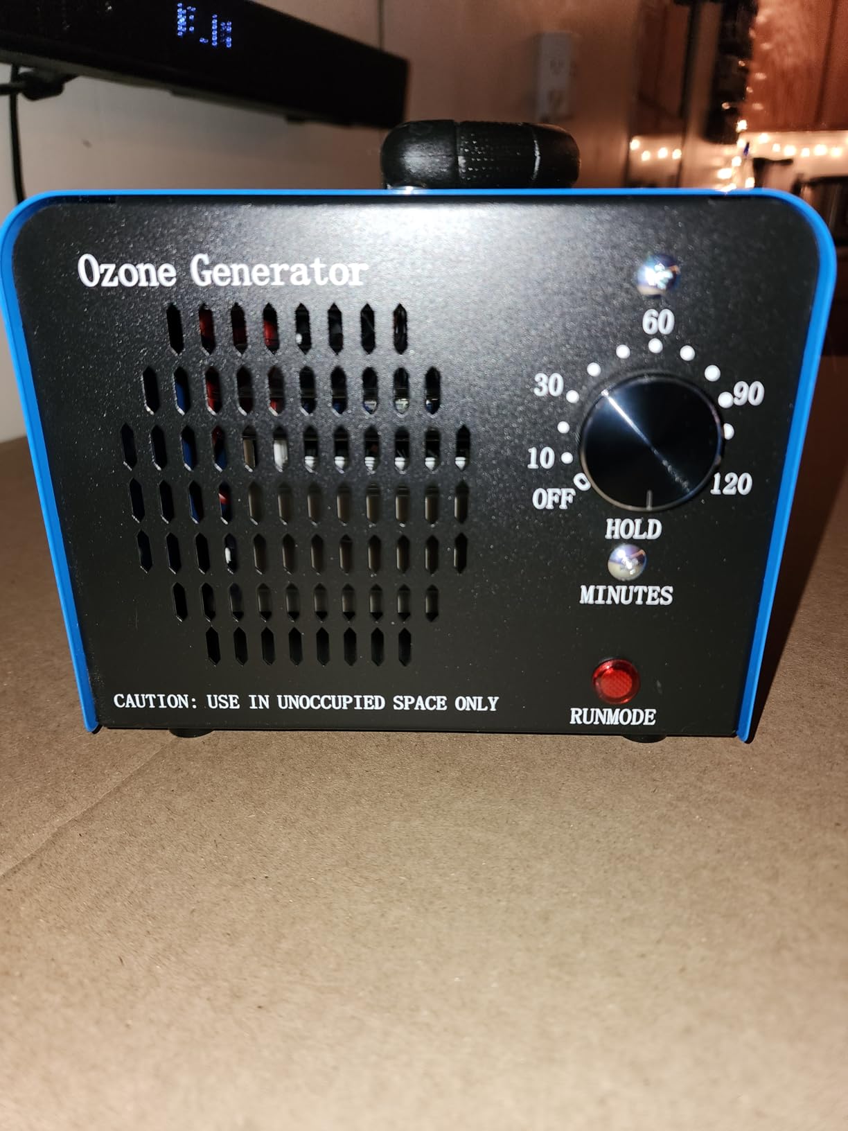Ozone Generator Machine200,000mg/h, High Capacity Ozone Odor Eliminator Removal Air Purifier for Home Car Pet & Basement Odor, Suitable for Spaces up to 7,000 Square Feet, Blue customer photo 2