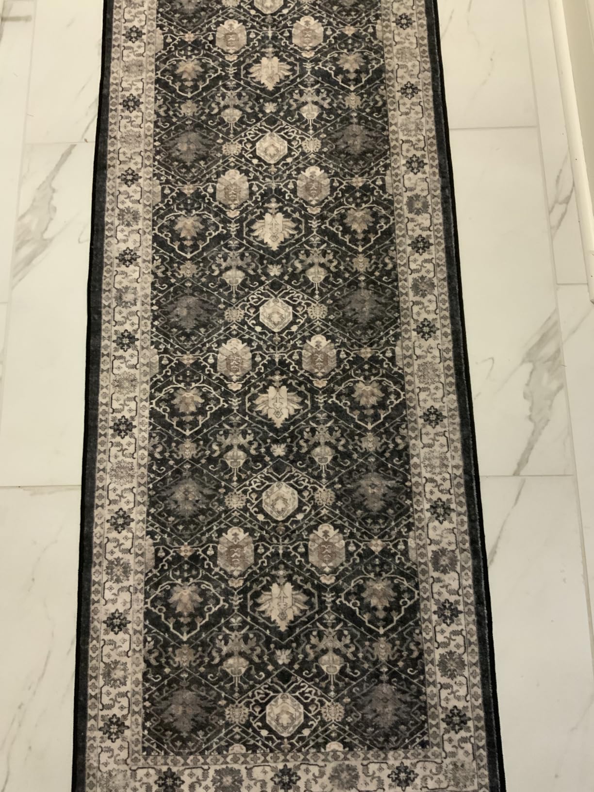 10x14 Washable Vintage Area Rug - Large Rugs for Living Room Soft Stain Resistant Carpet with Non-Slip Backing Low Pile Water Resistant Rug for King Size Bed Pet Friendly Home Decor Mat (10x14 Beige) customer photo 2