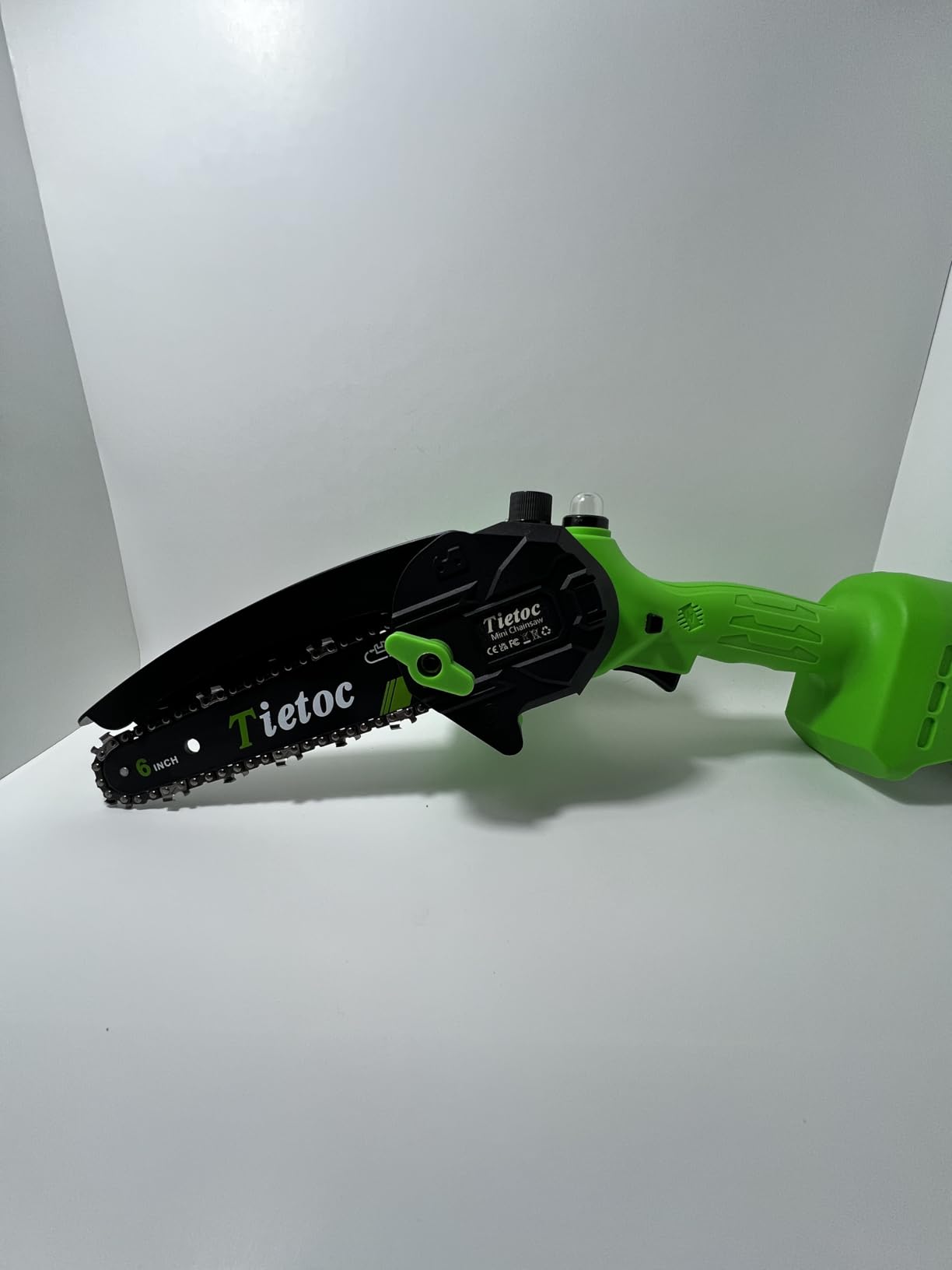 Tietoc Mini Chainsaw 8 inch Cordless with 2x 4000mAh Batteries, Battery Powerd Chain saw with Oiler, Lightweight Handheld Saw for Hous customer photo 2
