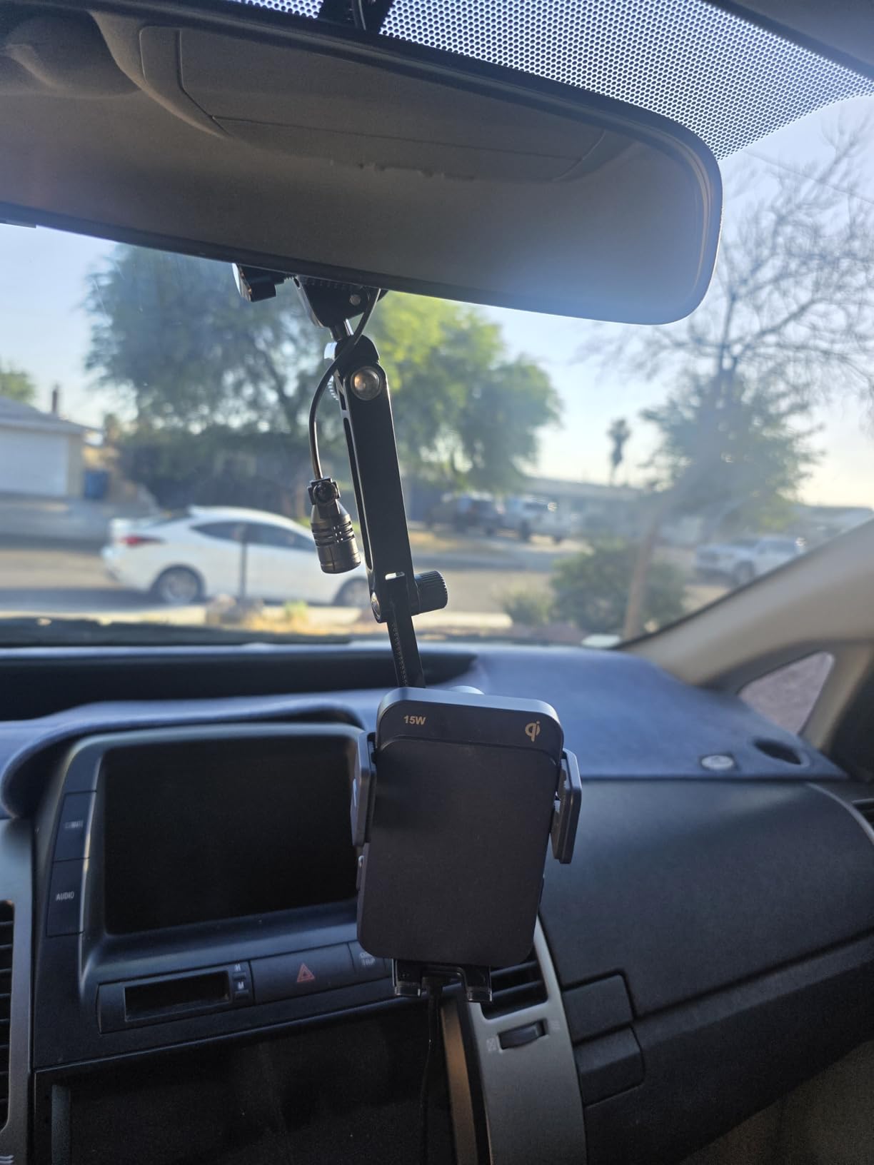 Wireless Car Charger 15W Auto Clamping Phone Holder Dash Windshield Vent | Car Charger Compatible with iPhone 17 16 15 14/13/13 Pro/12 pro/12/11/X/8, Samsung S24/S23/S22 customer photo 2