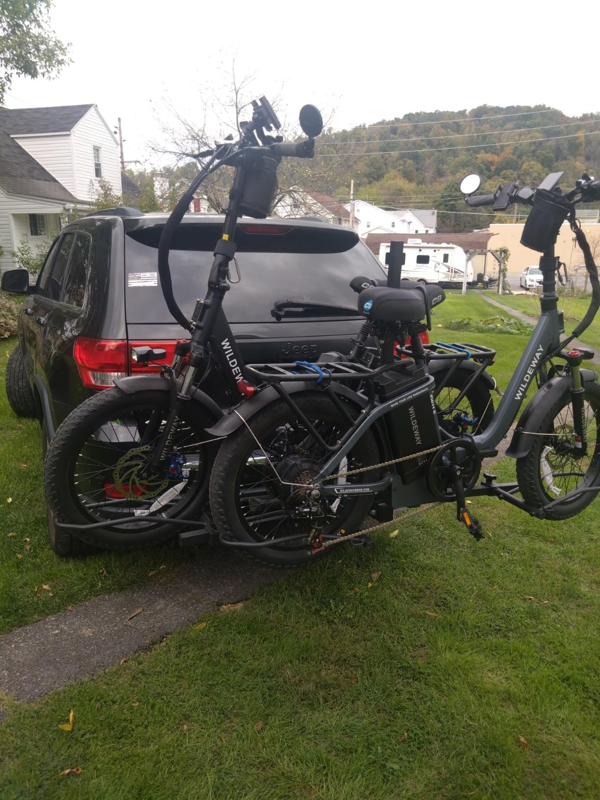 Wildeway 2000W Dual Motor Electric Bike SummitX 32Ah/60Ah Battery E-Bike 90 Miles Long Range 28MPH Foldable 20x4.0 Fat Tire Ebike for Adult Hydraulic Brake Delivery Commuting Bicycle 2 Seat customer photo 2