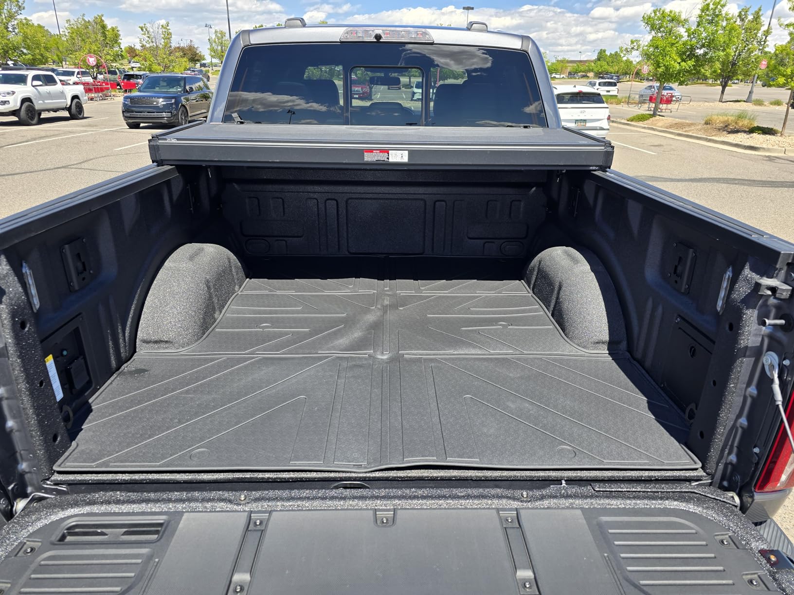 5.8FT Bed Mat Compatible with 2019-2025 Chevy Silverado 1500&GMC Sierra 1500 Truck Bed Liner Pickup Car Truck Potector for Chevrolet Silverado Accessories(19-25 Silverado&Sierra 1500 5.8FT) customer photo 2