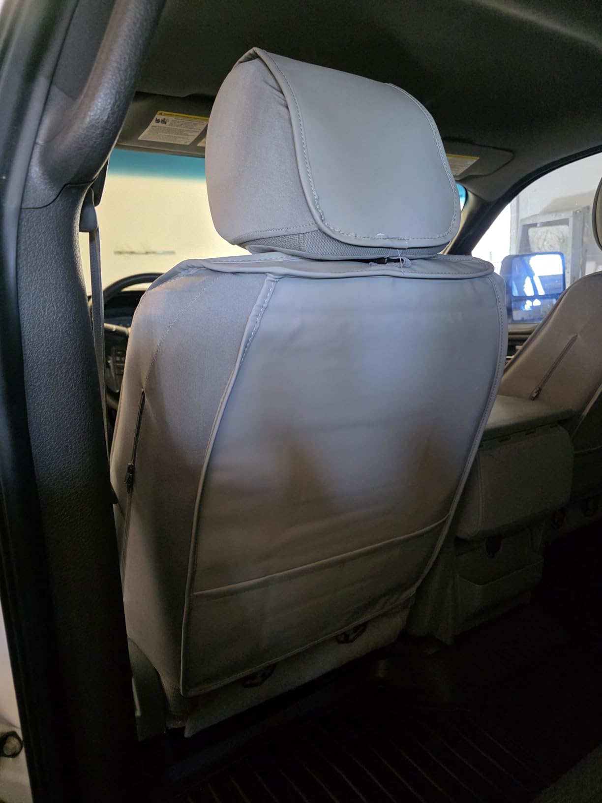 CAR PASS Nappa Leather Car Seat Covers Full Set, Luxury Seat Protector for Cars, Waterproof Anti-Slip Car Seat Cushion Armrest Compatible Airbag Universal for Sedan SUV Pick-up Truck Automotive, Black customer photo 2