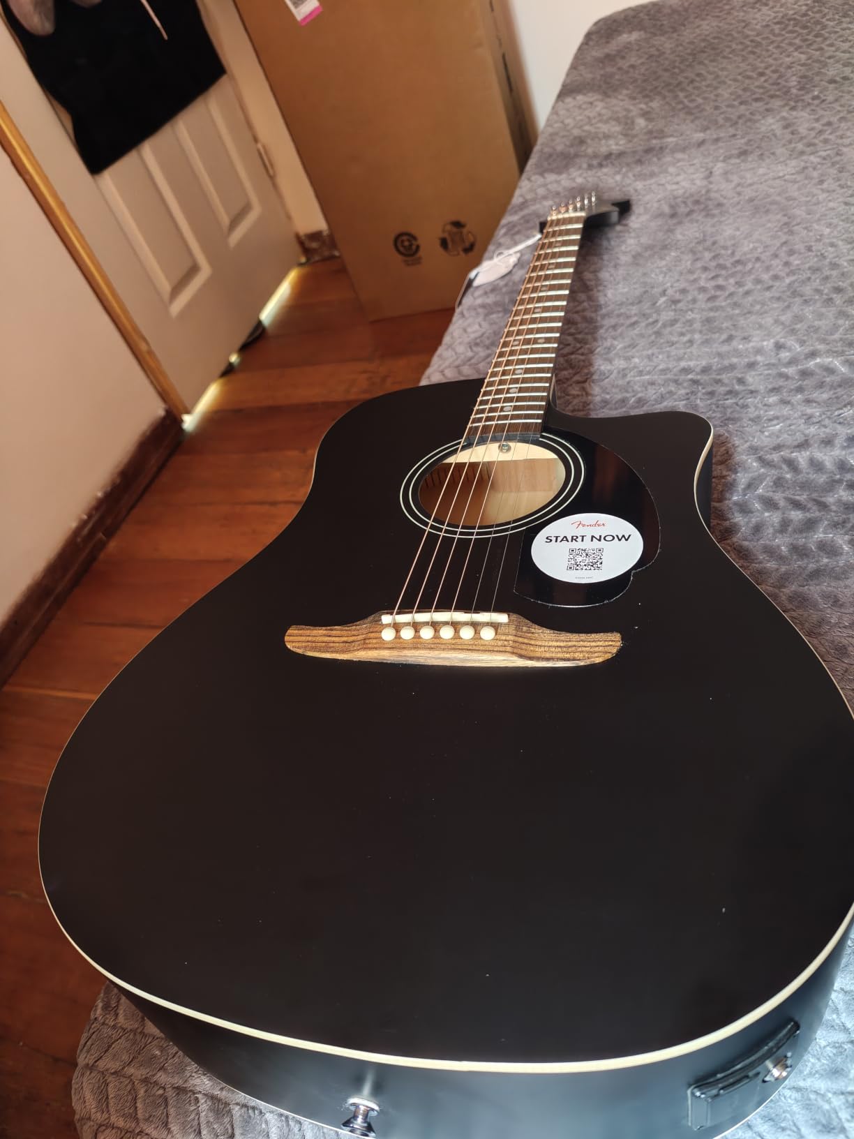 Fender California Debut Redondo CE Series Beginner Acoustic Guitar, Sunburst | California Series, built-in tuner, acoustic-electric, 2-year warranty, ideal starter guitar, comfortable cutaway body customer photo 1