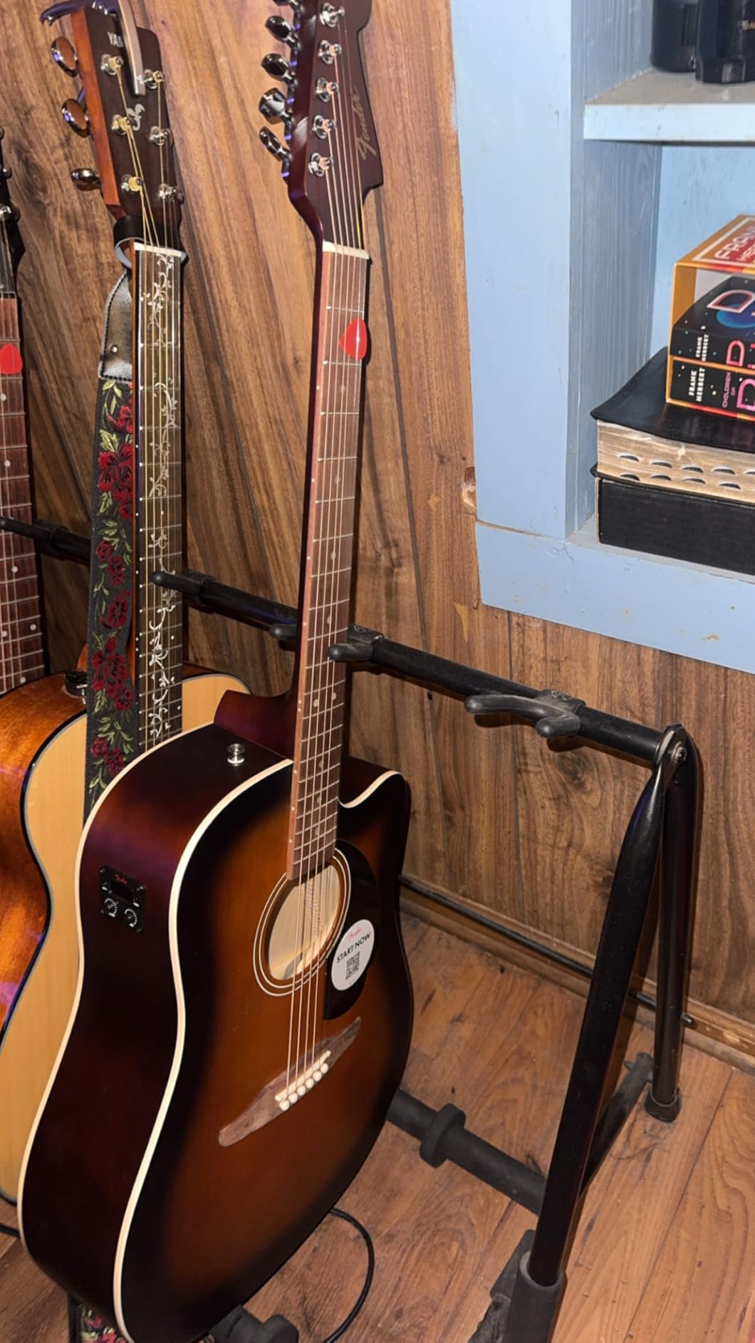 Fender California Debut Redondo CE Series Beginner Acoustic Guitar, Sunburst | California Series, built-in tuner, acoustic-electric, 2-year warranty, ideal starter guitar, comfortable cutaway body customer photo 2