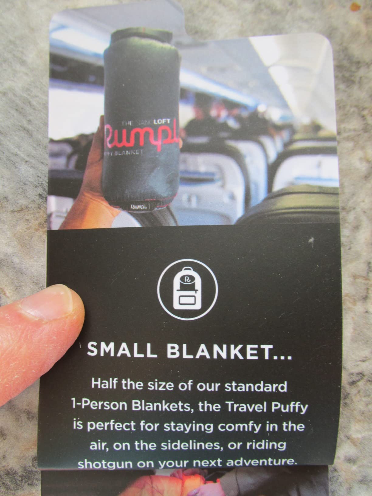 Rumpl Travel Puffy Ultra-Packable Blanket, Sea Moss | Travel-Size Warmth and Comfort, Ultra-Packable Recycled Puffy Blanket with NanoLoft Insulation for Planes and Trains customer photo 2