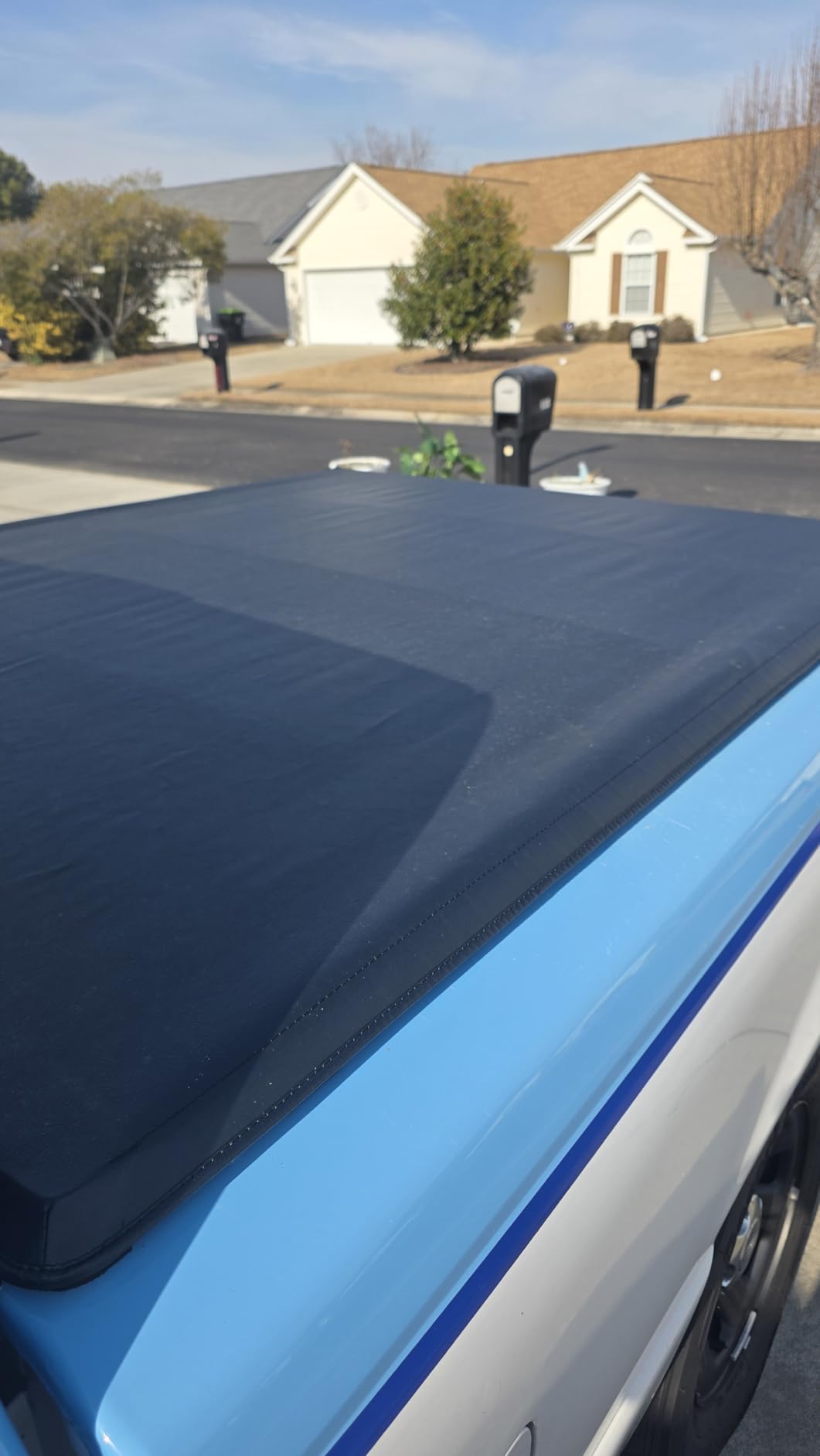 TNMT Soft Roll-up Truck Bed Tonneau Cover Compatible with 1983-2011 Ford Ranger 6Ft (71.8-72.7 in), Inner Width 54.25