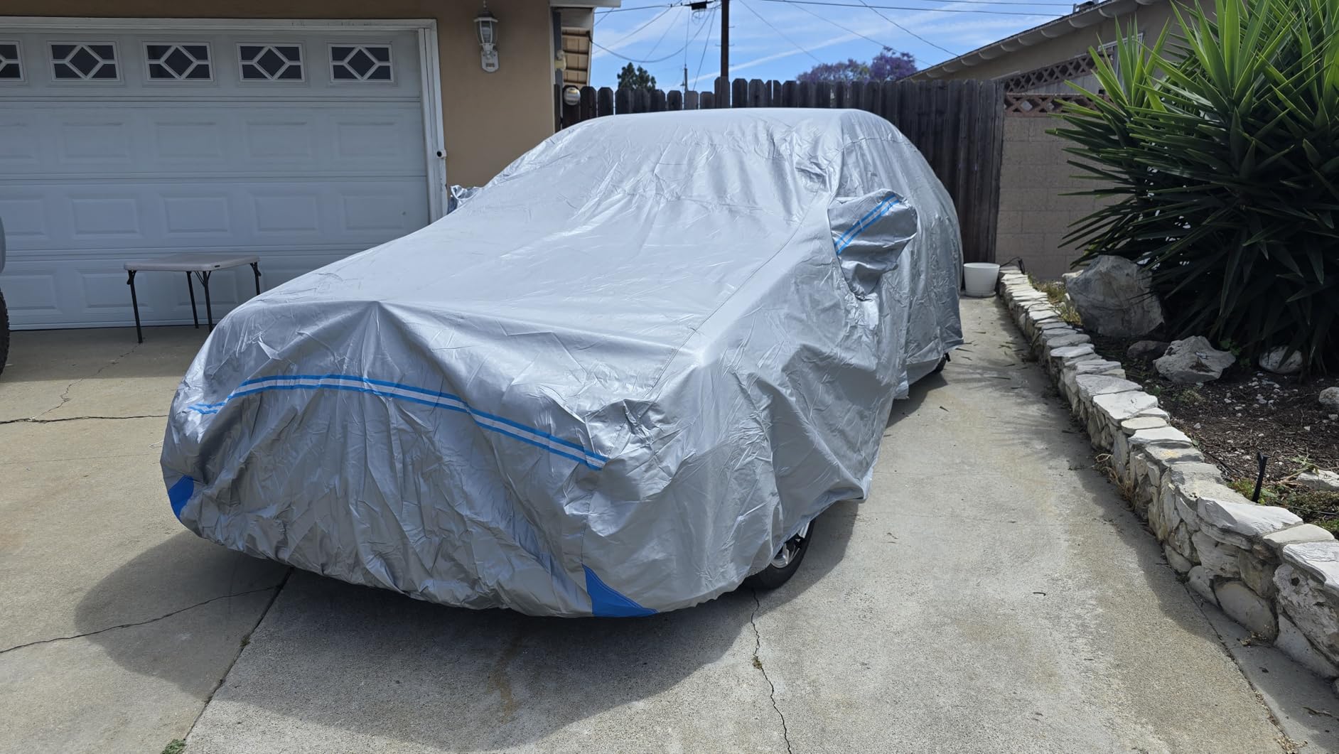 Waterproof Custom Car Cover for 2001-2025 Lexus ES ES300 ES330 ES350 ES300h | All Weather Sun Rain Dust Snow Protection Breathable Outdoor Full Car Cover for Lexus ES with Door Zipper & Cotton Lining customer photo 2