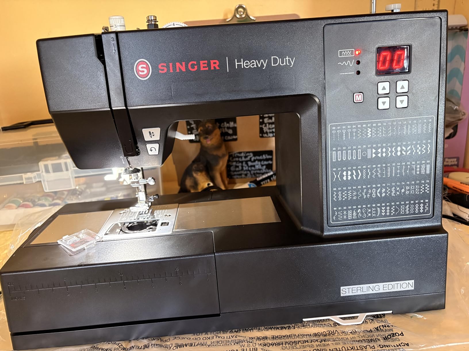 SINGER Heavy Duty 6600C Sterling Sewing Computerized Machine + Accessory | 100 Built-In Stitches Deliver 215 Stitch Applications| 60% More Power, 1100 Stitches/Min| Metal Frame, 6 One-Step Buttonhole customer photo 2