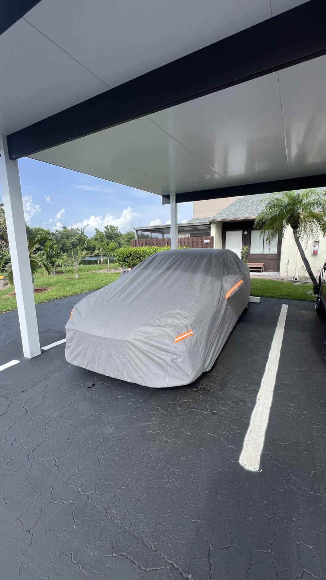 Kayme Waterproof Heavy Duty Car Cover Custom Fit Lexus ES 300 330 350 | thick soft non-woven with cotton lining, exquisite stitching, anti sun/UV/rain/snow/dirt, storage bag customer photo 2