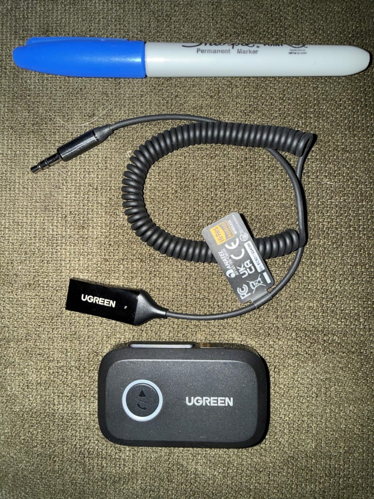 UGREEN Bluetooth 6.0 Receiver for Car with LDAC, AI Noise Cancelling 3.5mm AUX Bluetooth Car Adapter, Hi-Res Wireless Audio Receiver for Home Stereo/Wired Speaker with Hands-Free Call, 15H Battery Life customer photo 2