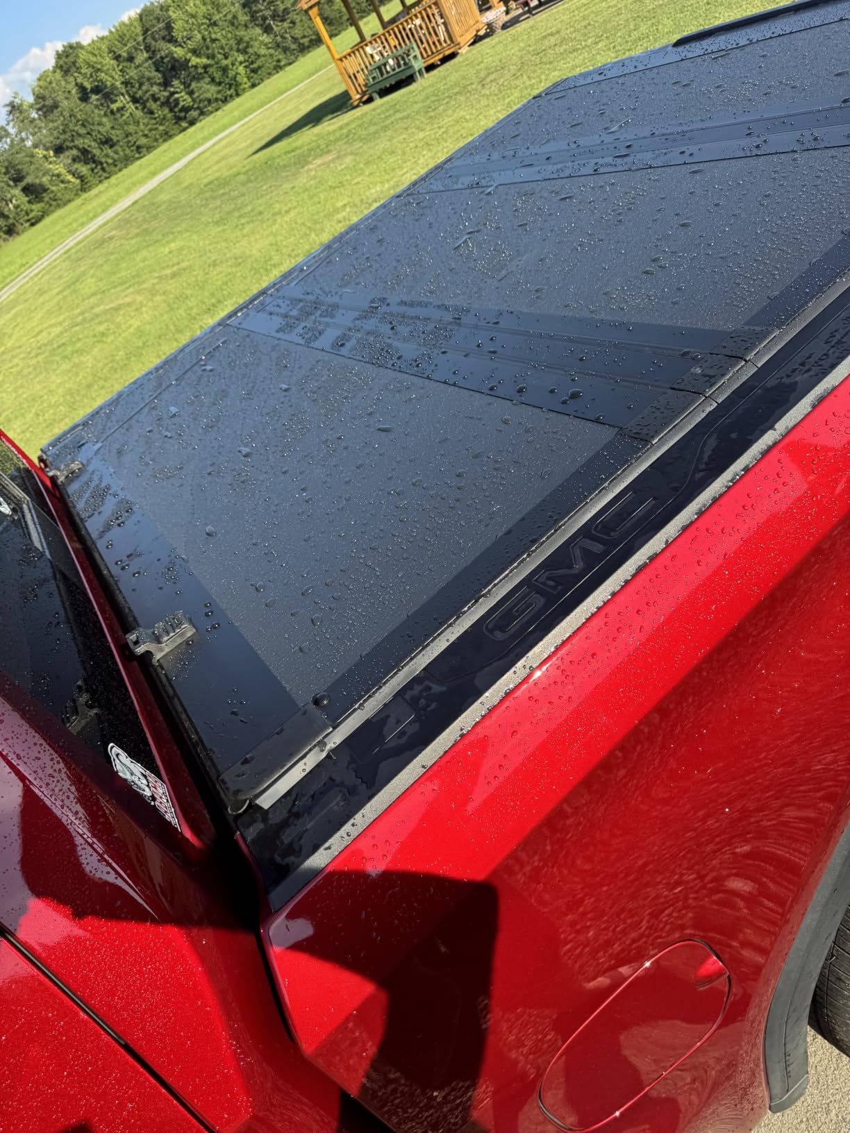 Toptiny Low Profile Hard Folding Truck Bed Tonneau Cover Fits 2019-2026 Chevy/GMC Silverado/Sierra 1500 5'8