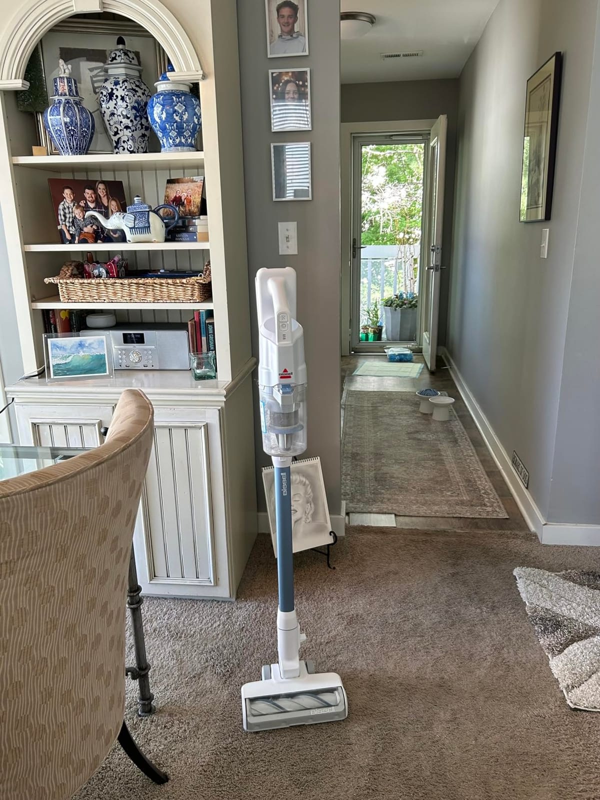 Bissell PowerClean 200W Self-Standing Cordless Vacuum, 4173 | Wall mount for storage; tangle-free brush roll; bright headlights; upholstery tool; removable battery customer photo 1