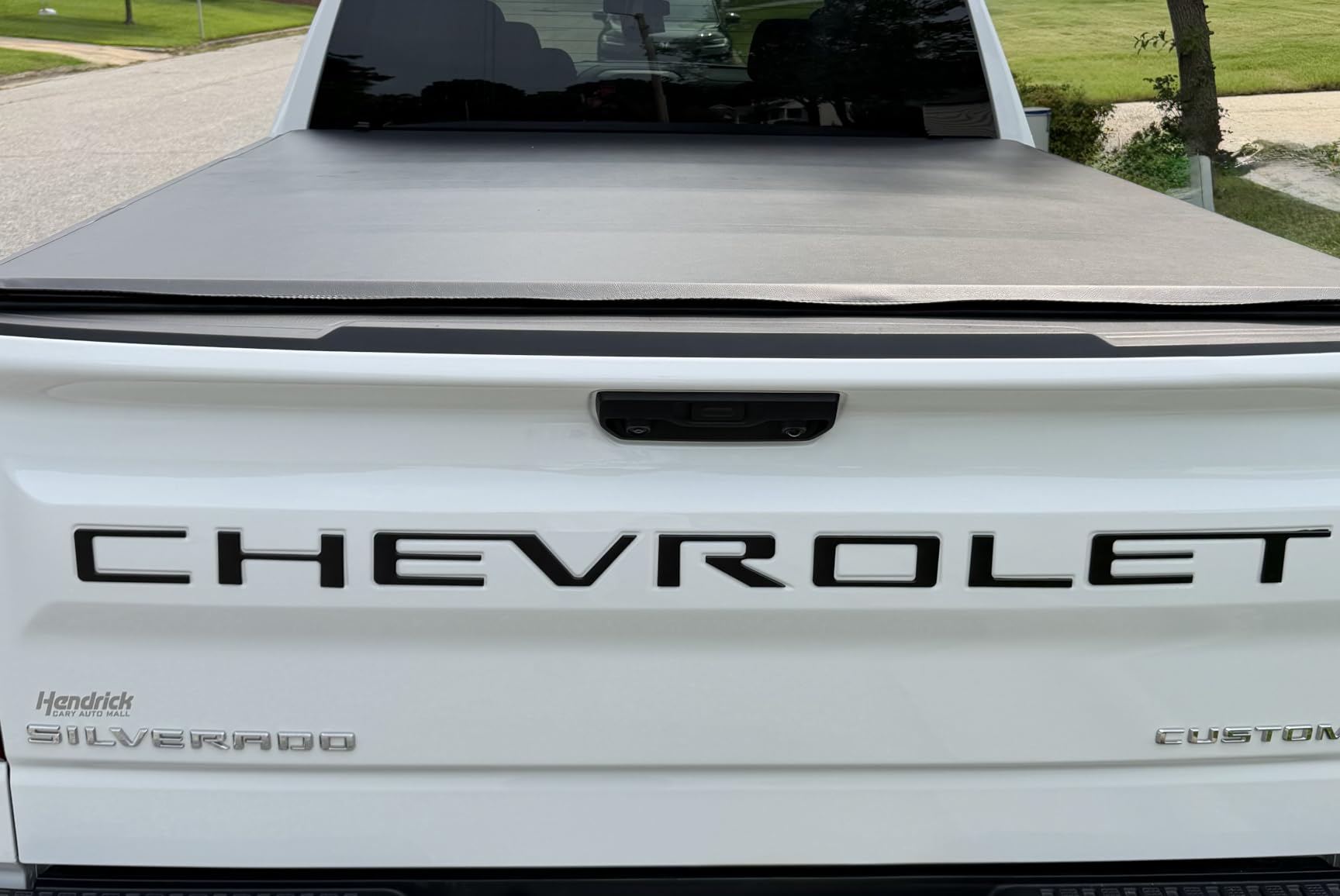 Soft Tri-fold Truck Bed Cover for Silverado/Sierra 1500 5.8 ft | 2019-2026, Weatherproof, Lockable, No-Drill Install customer photo 1