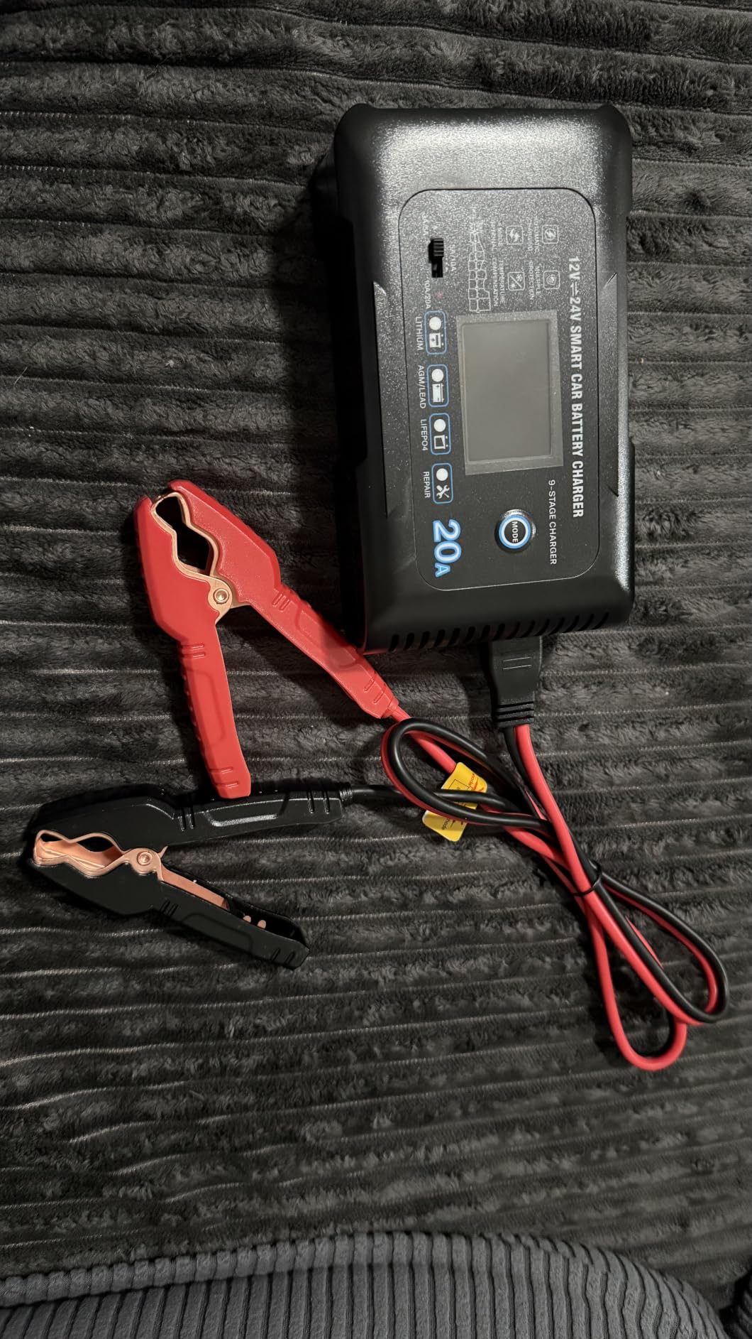20A Car Battery Charger, 12/24V Smart Trickle Charger & Maintainer customer photo 2