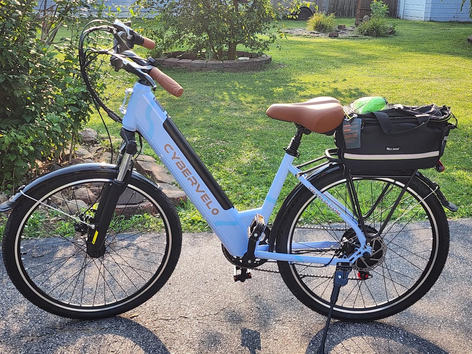 Cybervelo 750W Peak Electric Bike for Adults, up 80 Miles Removable Battery Ebike, 26