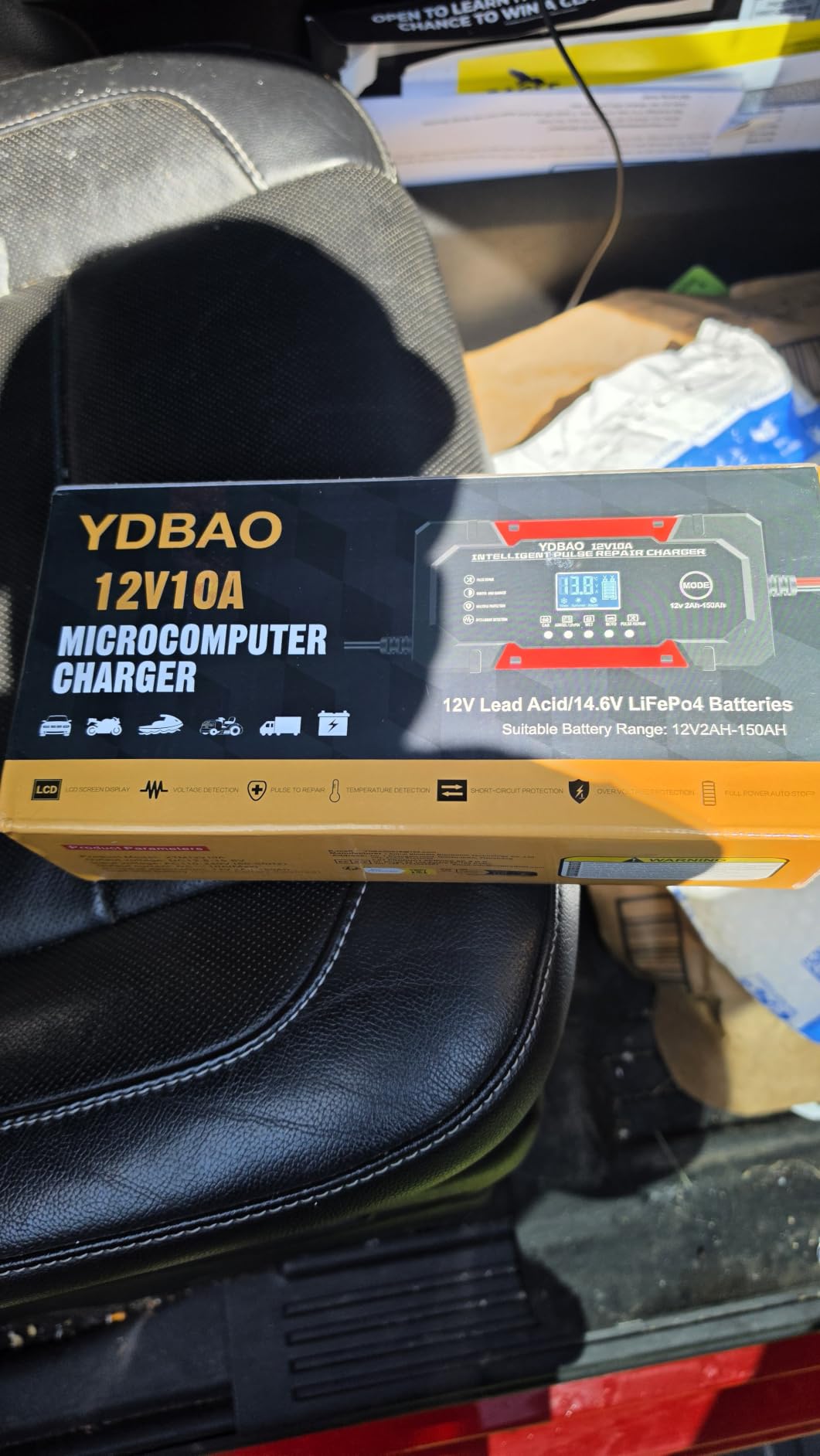 Car Battery Charger 12V 10A Smart Trickle Charger Fully Automatic customer photo 1