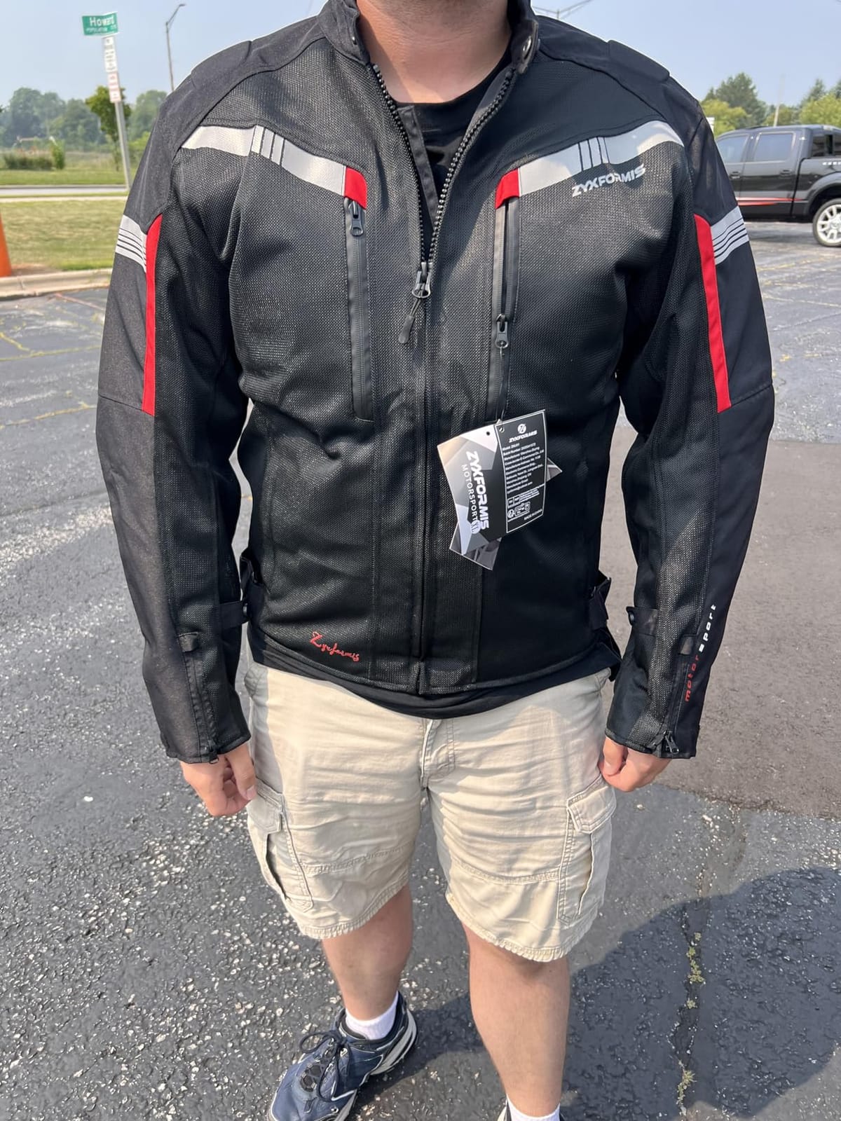 Summer Motorcycle Riding Jacket for Men with CE Armor customer photo 1