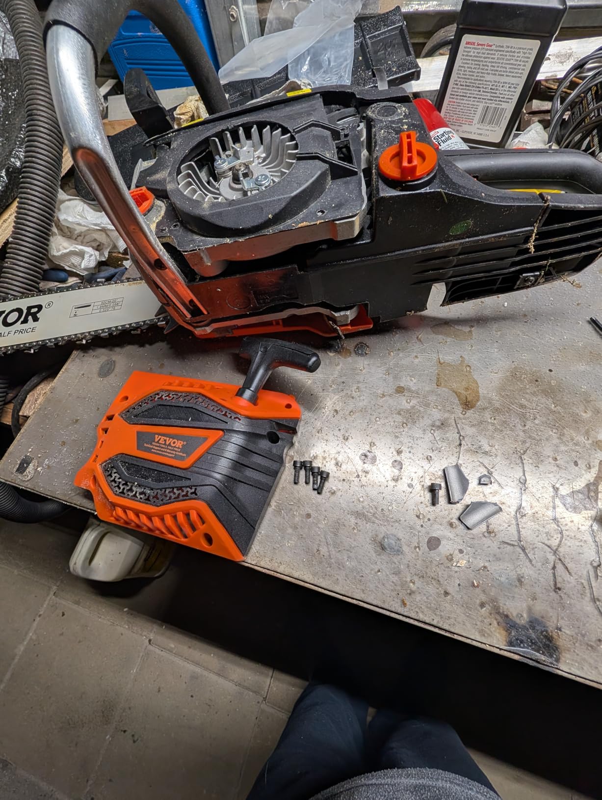 VEVOR Gas Powered Chainsaw 20 inch 62CC 3.8 HP 2 Stroke Engine Gas Chainsaw | Power Chain Saw for Logging with Non-Slip Handle, Dual Fuel Tanks, for Wood Cutting, Tree Trimming, and Land Clearing Use customer photo 2