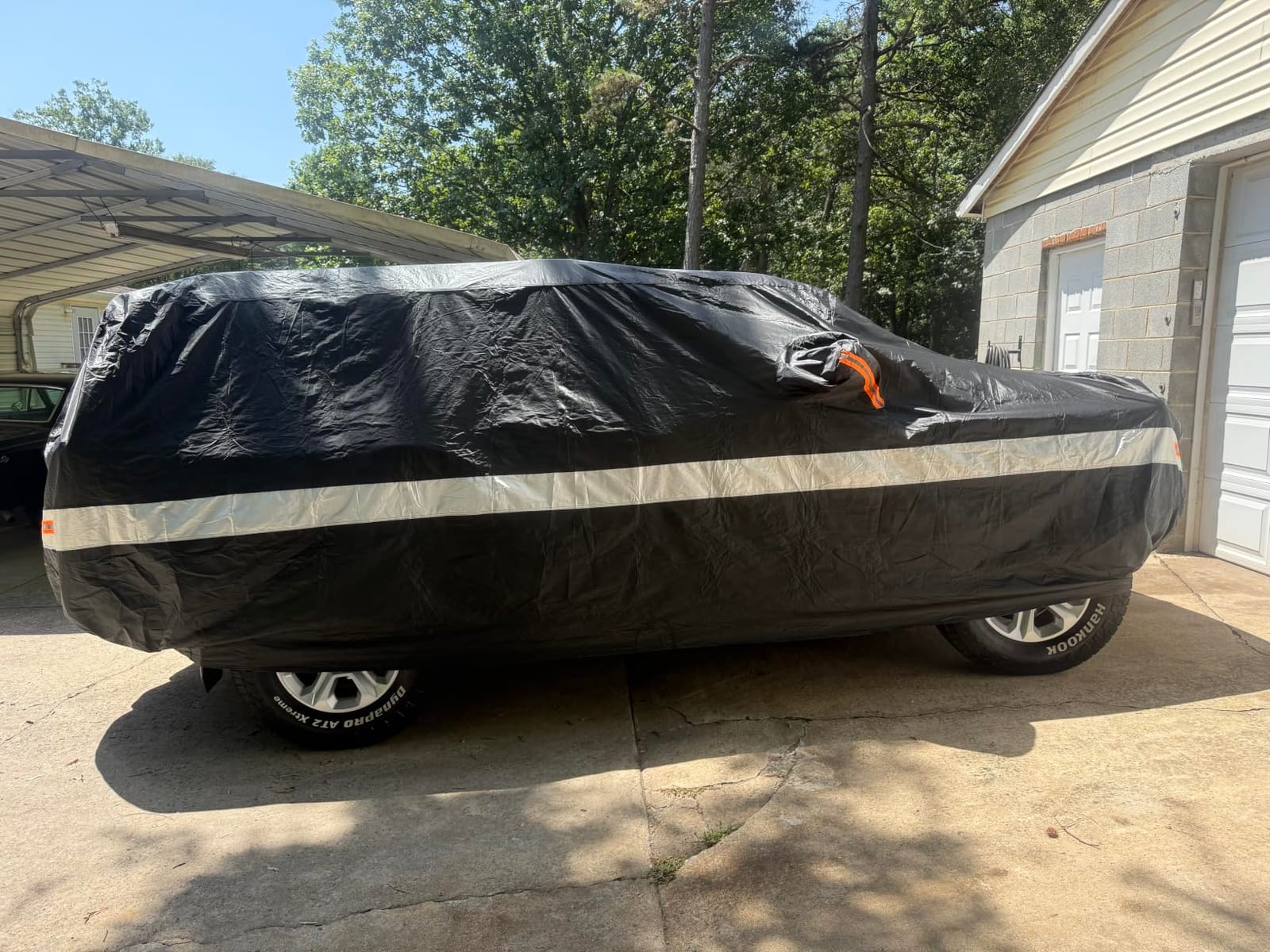10 Layers Car Cover Custom Fit for Porsche 718, Boxster, Cayman (1996-2026), Waterproof All Weather for Automobiles, Outdoor Full Cover Sun Dust Rain Protection with Cotton. Black customer photo 2