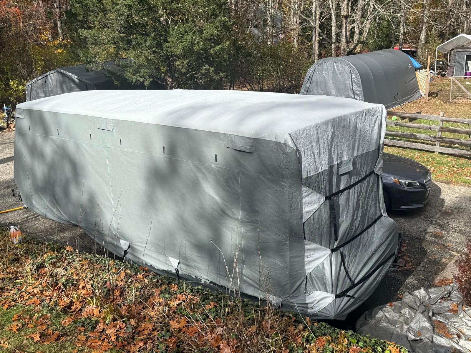 KING BIRD Enhanced RV Cover, Fits 24-27ft Travel Trailers Camper customer photo 2