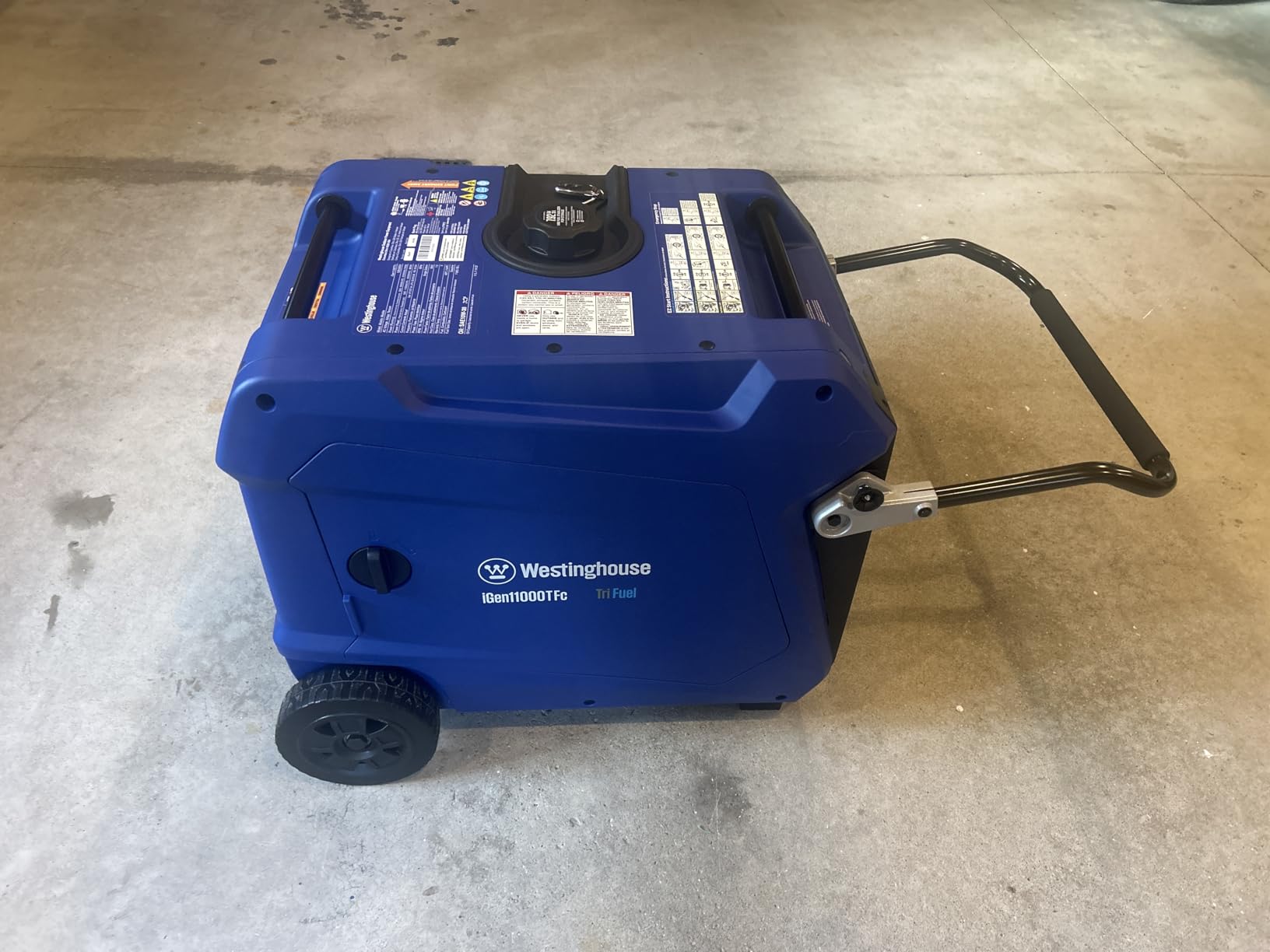Westinghouse 12000 Peak Watt Tri-Fuel Portable Inverter Generator, Remote Start, Transfer Switch Ready, Gas/Propane/Natural Gas Powered, Low THD, Safe for Electronics, Parallel Capable, CO Sensor customer photo 1