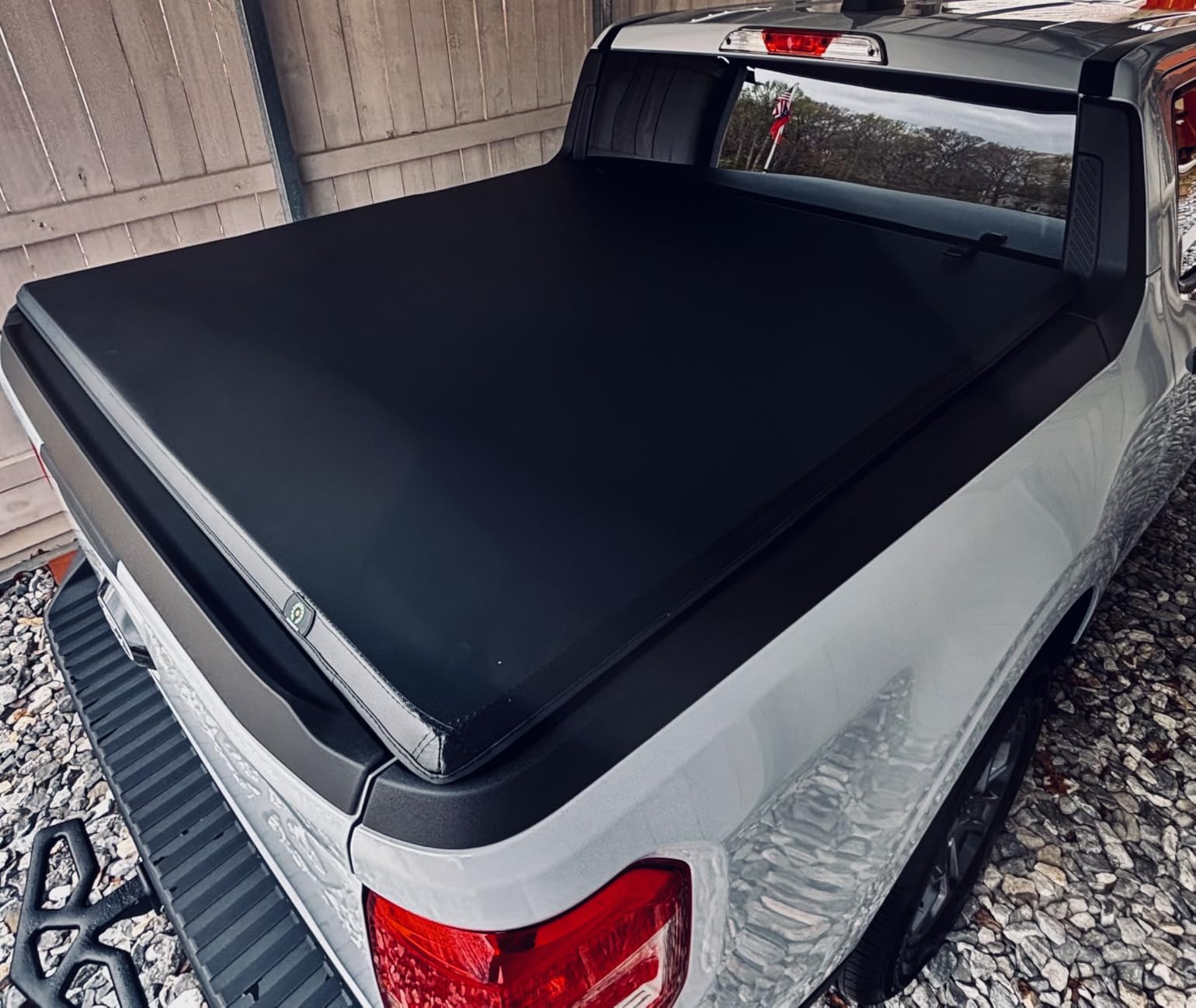 Soft Tri-Fold Truck Bed Tonneau Cover for Ford Maverick 2022-2026 4.5ft Bed | Soft Tri-folding Truck Bed Cover Compatible with Ford Maverick 2022 2023 2024 2025 2026 4.5 Feet Bed Pickup customer photo 2