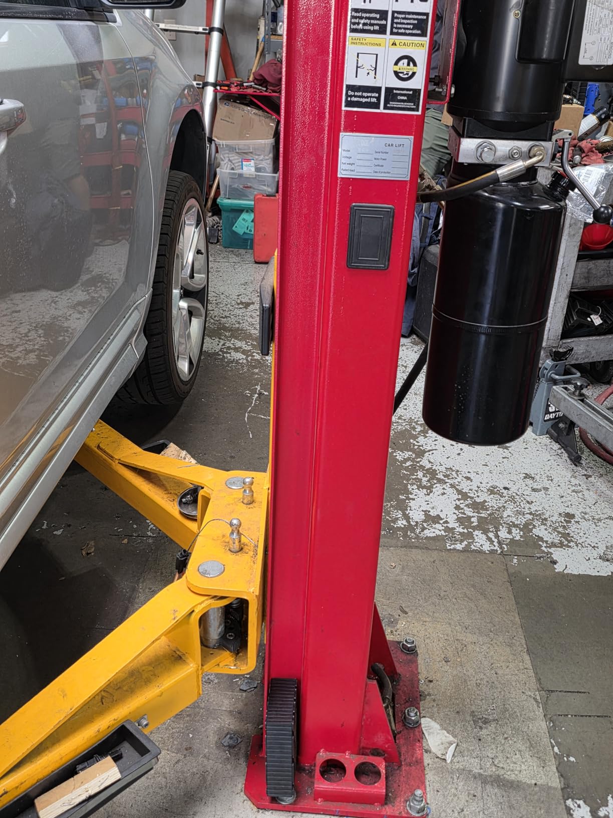 KATOOL 2 Post Lift 4.0HP 12000lbs Single Point Lock Release Car Lift Automotive Lift Truck Hoist 2 Post Car Lift for Repair Store customer photo 2