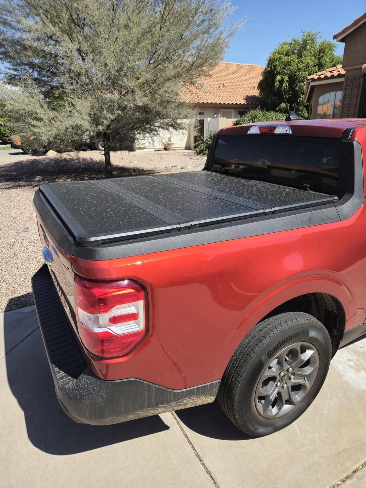 Hard Tri-Fold Truck Bed Tonneau Cover Compatible with 2022-2026 Ford Maverick 4.6ft Bed (54.4