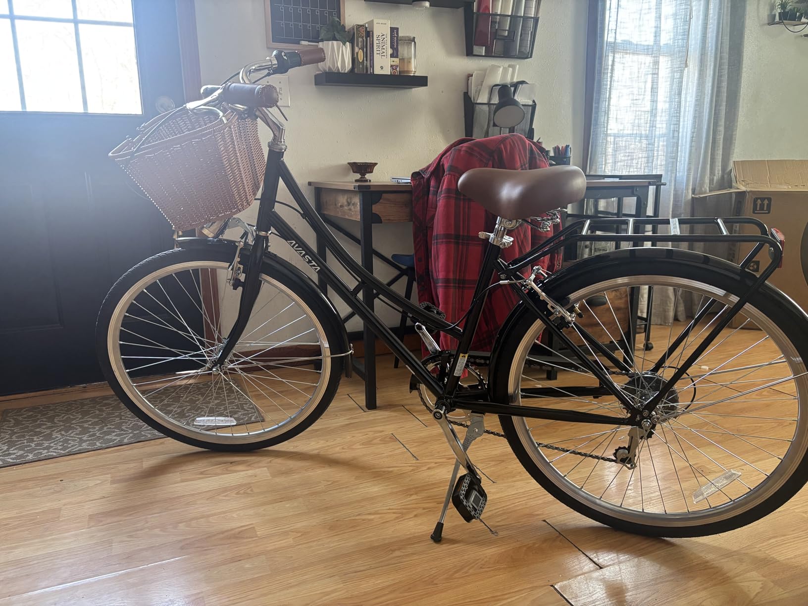 AVASTA Vela 26 Inch High Tensile Steel Frame Women Female Hybrid Bike | Dual V-Brake, Alternative Light or Basket, Wide Saddle, Step-through Frame with Smooth 6-speed for Comfortable Commuting customer photo 1