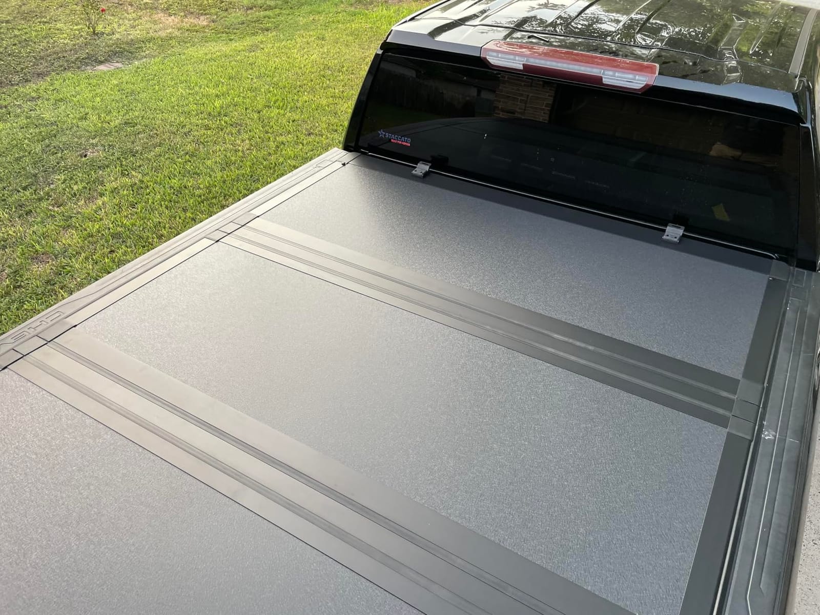 Low Profile Tri-fold Truck Bed Tonneau Cover Compatible with 2019-2026 Chevy/GMC Silverado/Sierra 1500 | 5'8