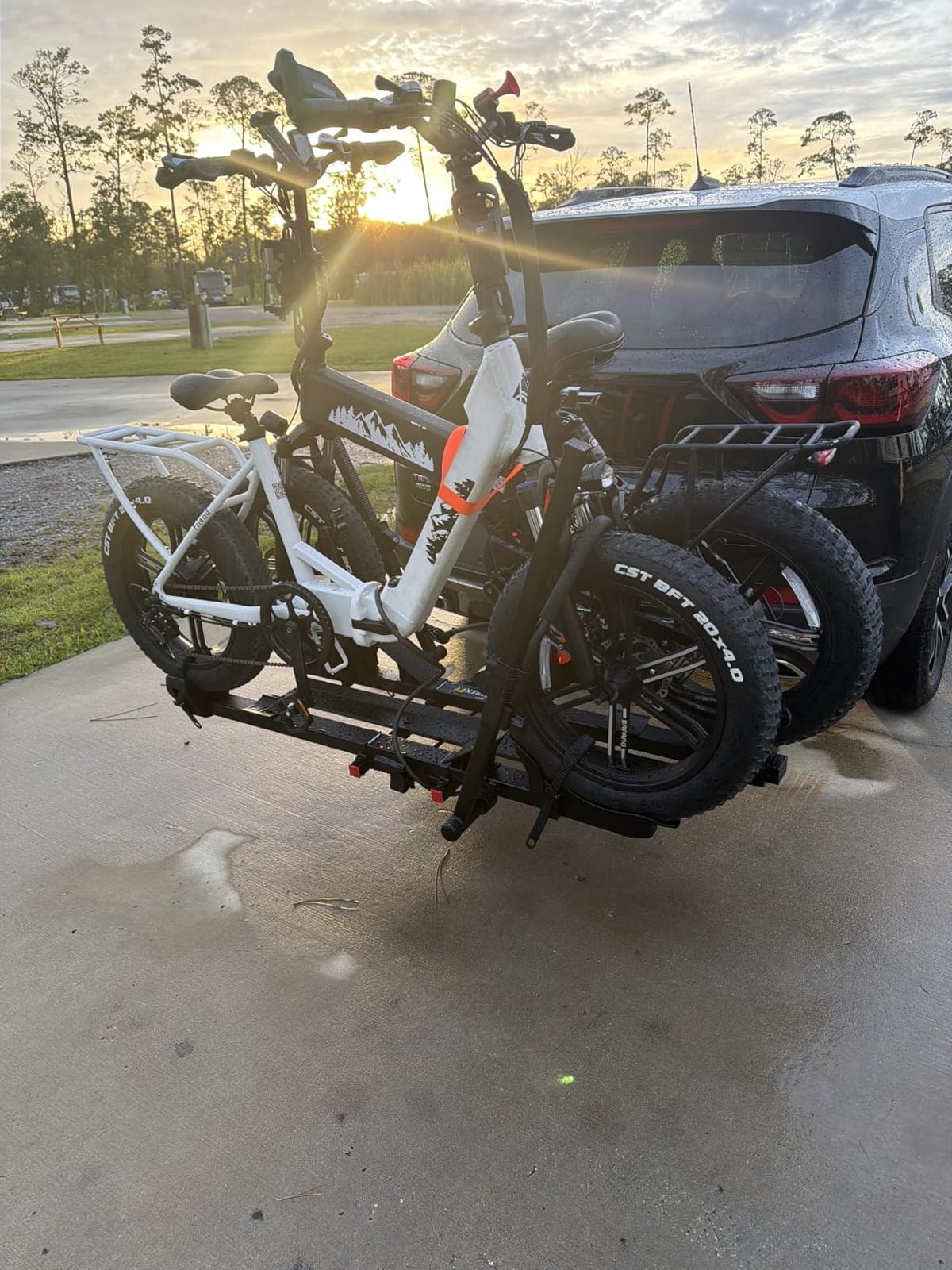 TrailV2 Plus Ebike Rack with Ramp 170 lb 2-Bike Rack Hitch Mount Heavy Duty | Tilt, Fold, Anti-Theft Hitch & Wheel Locks, Fits 2