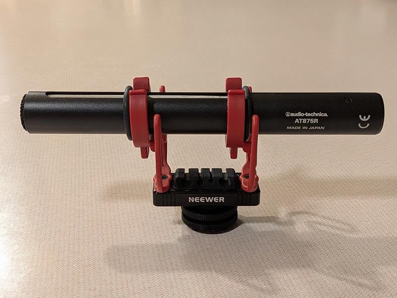 NEEWER Microphone Shock Mount with Cold Shoe, 1/4