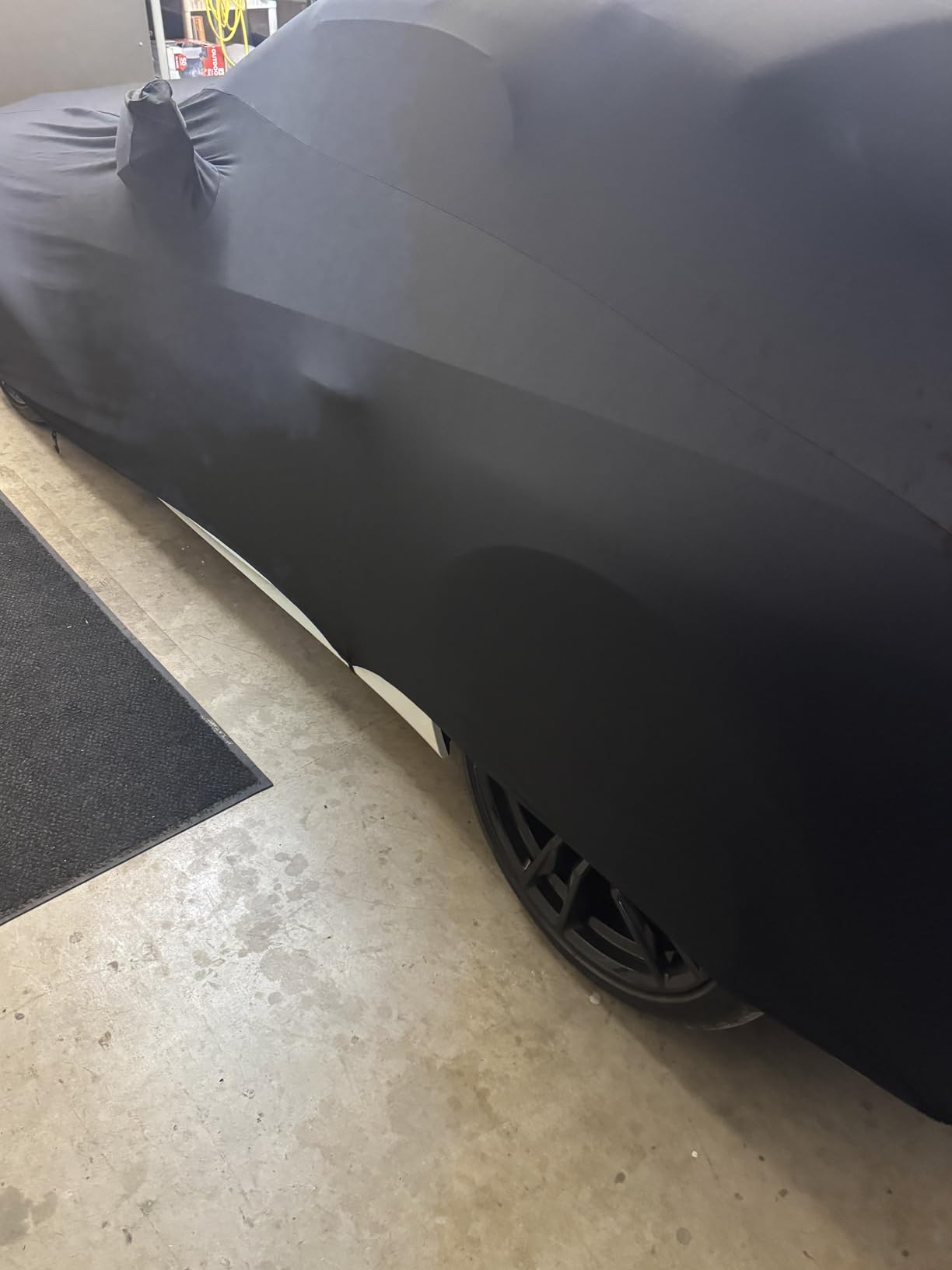 Fit Indoor Full Car Cover Dust-Proof Protection Compatible with 1994-2025 Ford Mustang, Indoor Breathable Car Cover for Dust-Proof, Underground Garage, Car Show(Black) customer photo 2
