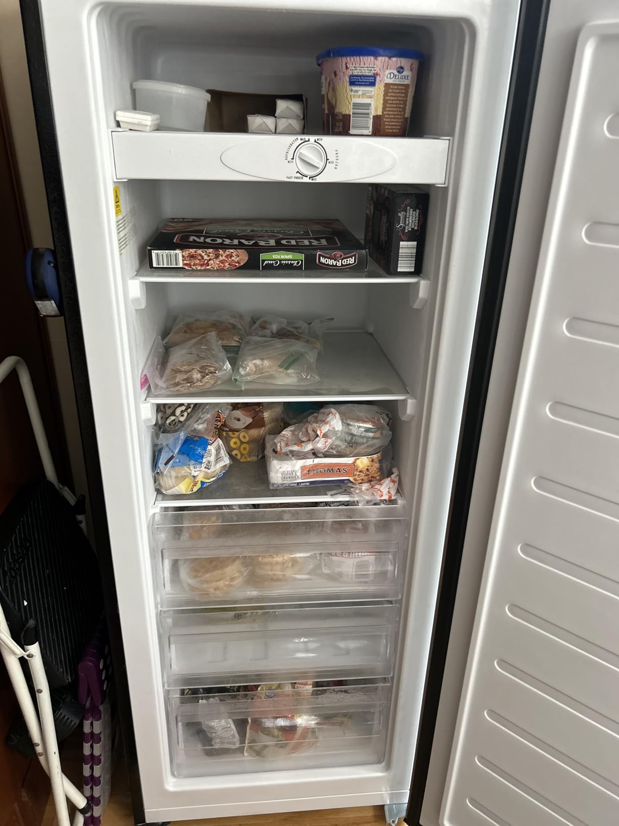BANGSON 7.0 Cu.ft Upright Freezer, Convertible Freezer/Refrigerator, Black customer photo 1