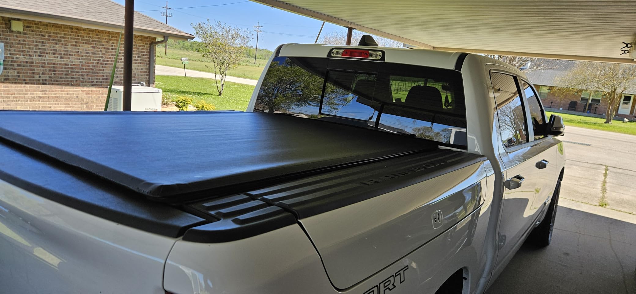 FASTFIT Soft Roll Up Tonneau Cover Fits 2009-2026 Ram 1500, 5'7