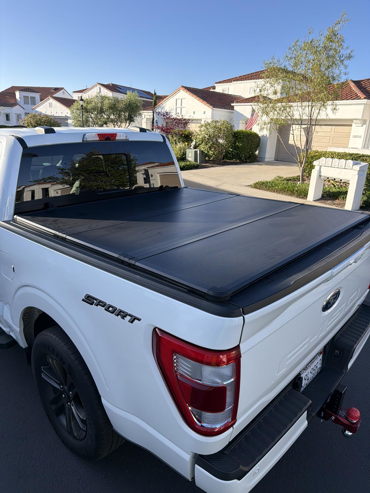 Tutel Low Profile Hard Shell Flip-Up Truck Bed Tonneau Cover | Fits 2015-2026 Ford F-150 5'5