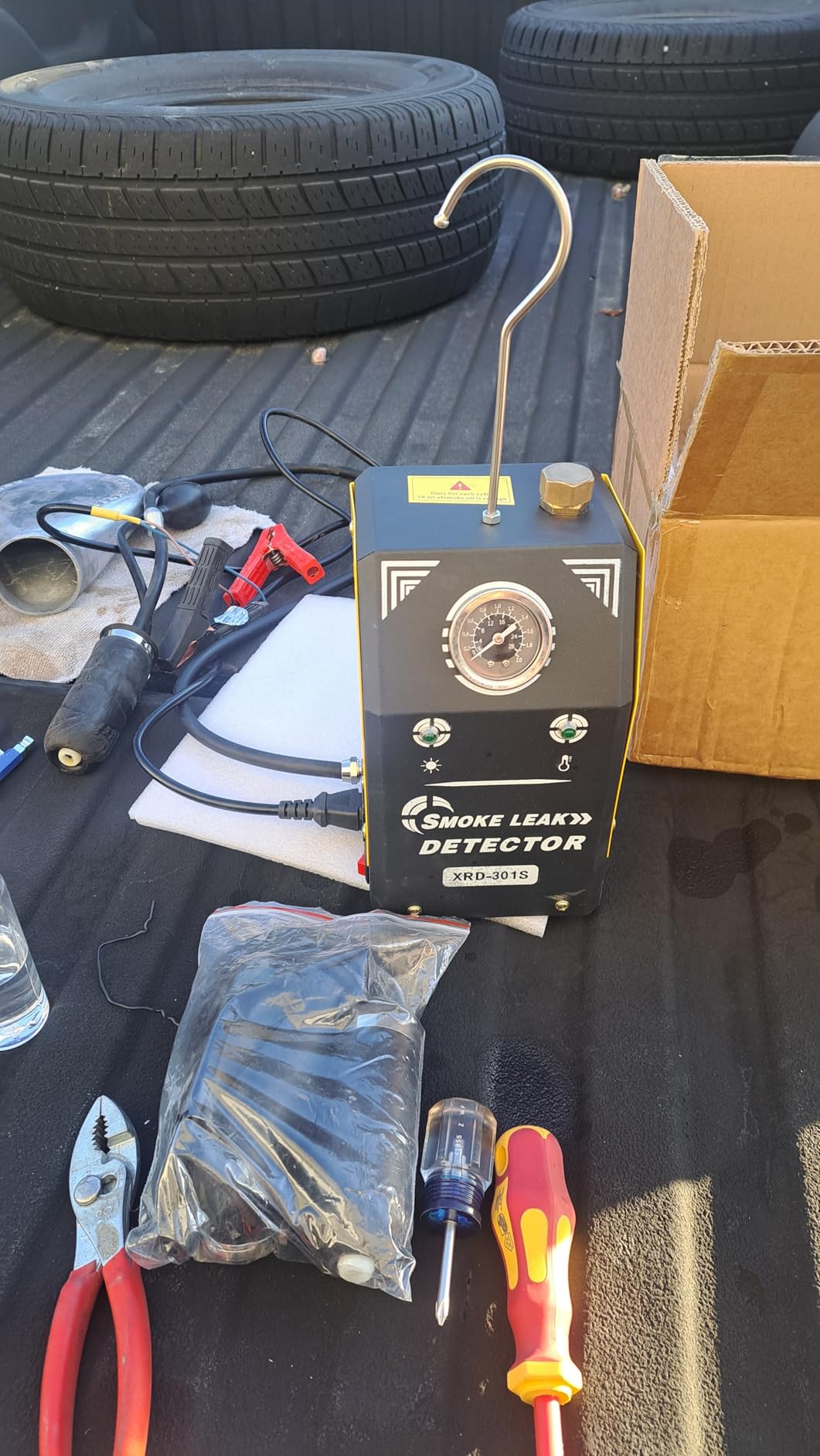 Smoke Machine, All Accessories & Built-in Air Pump, Pressure Gauge | Fast 10s Smoke Output Machine for Cars, Trucks, ATVs customer photo 1
