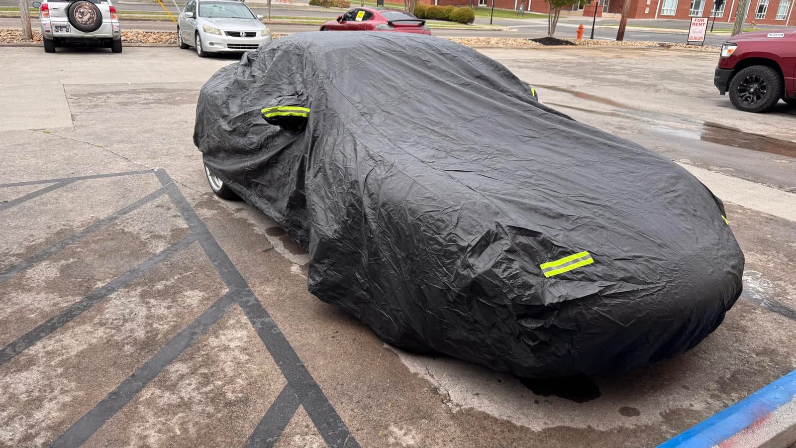 Migaven Car Cover Multi-Layer Fit for Jeep Wrangler 4 Door 2006-2026 JK JL | Waterproof Full Exterior Cover Rain Sun Protection with Door Zipper and Cotton Lining customer photo 1