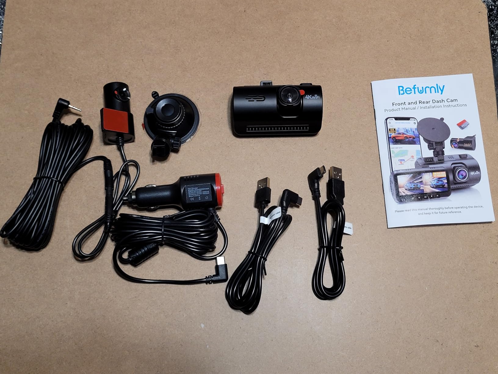 Front and Rear Dash Cam for Truck: 4K+1080P Dual Dash Camera for Ford F150 | 5G WiFi Quick Video Access 15-Min Install Record Every Moment for Accident Evidence customer photo 1
