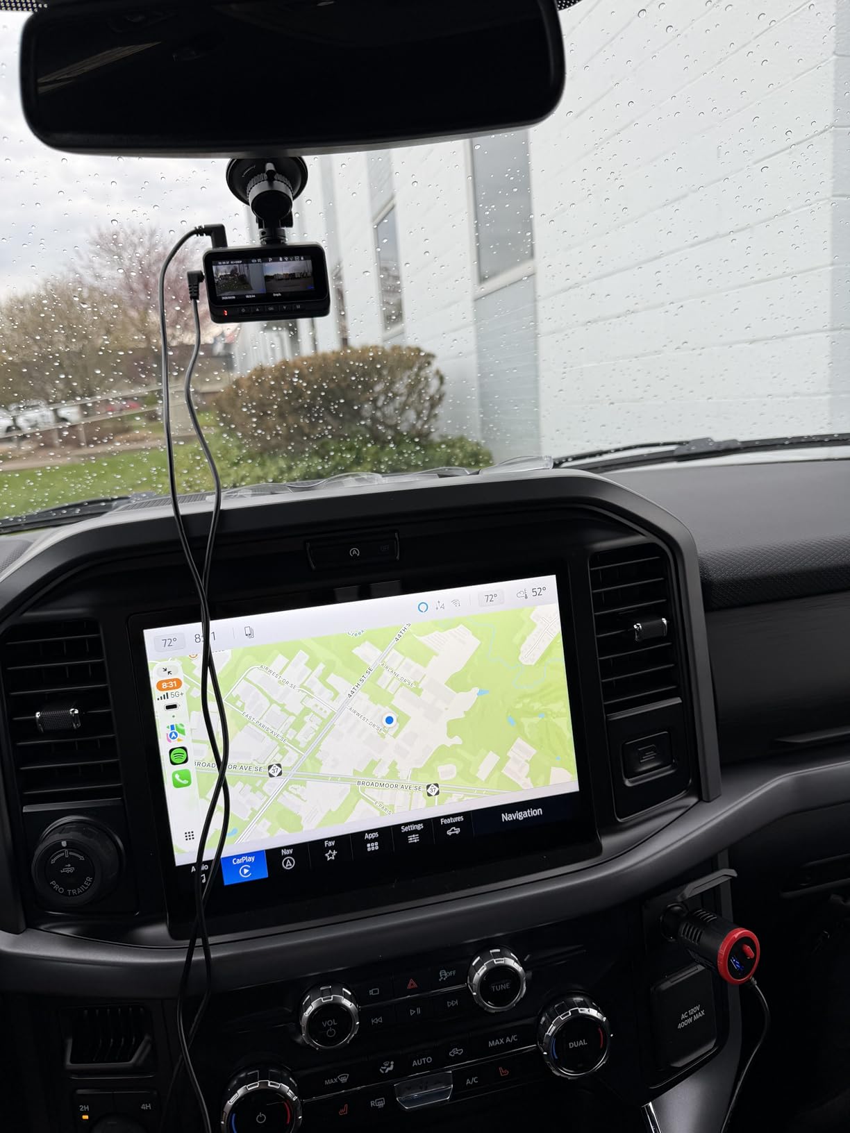 Front and Rear Dash Cam for Truck: 4K+1080P Dual Dash Camera for Ford F150 | 5G WiFi Quick Video Access 15-Min Install Record Every Moment for Accident Evidence customer photo 2