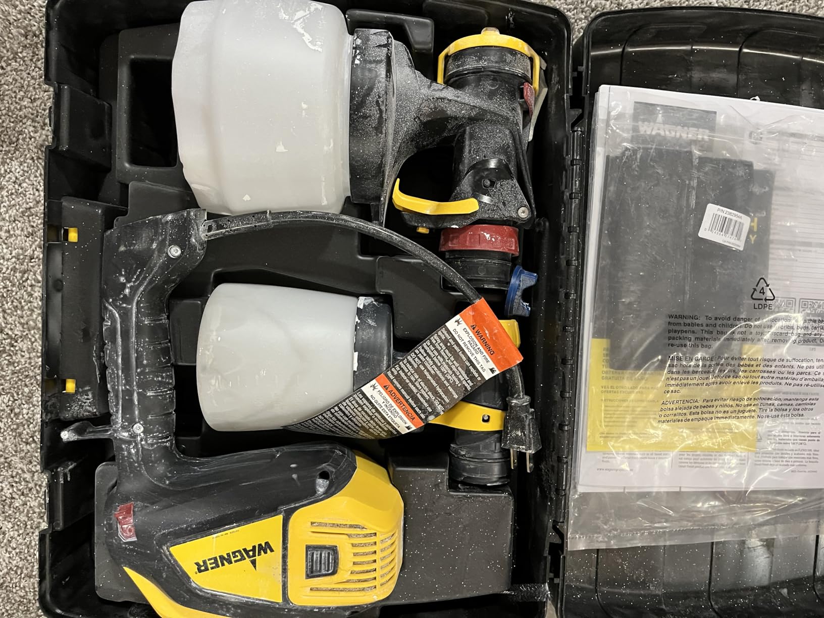 Wagner Spraytech FLEXiO 1500 HVLP Paint & Stain Sprayer, iSpray Nozzle | Lightweight handheld FLEXiO sprayer includes an iSpray nozzle and sprays unthinned latex. customer photo 2