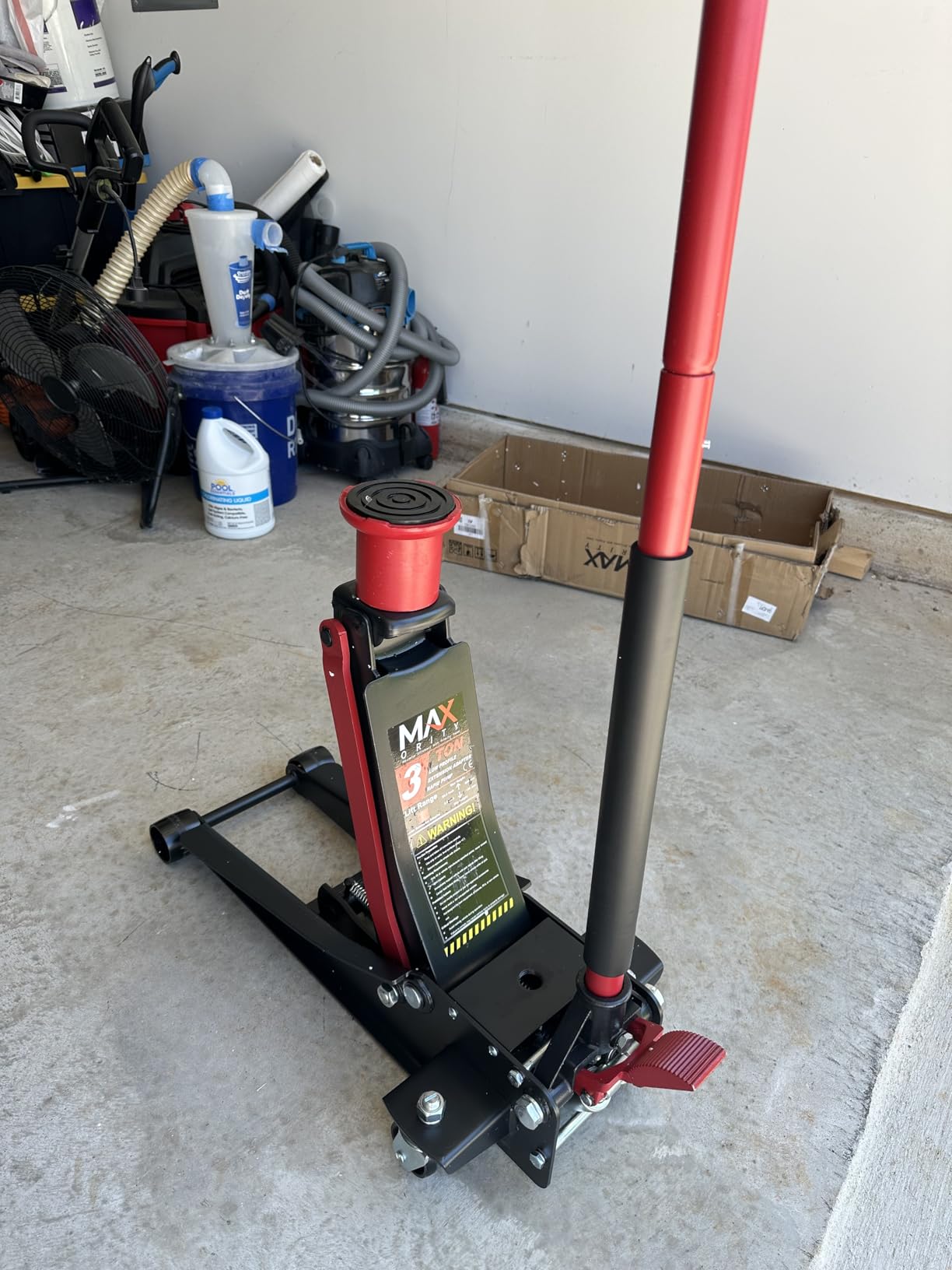 3-Ton (6600lbs) Low-Profile Dual Pistons Heavy-Duty Steel Racing Off Road Floor Jack with Quick Lift Hydraulic Pump, Foot Pedal and Extension Adapter for Car Maintenance customer photo 1
