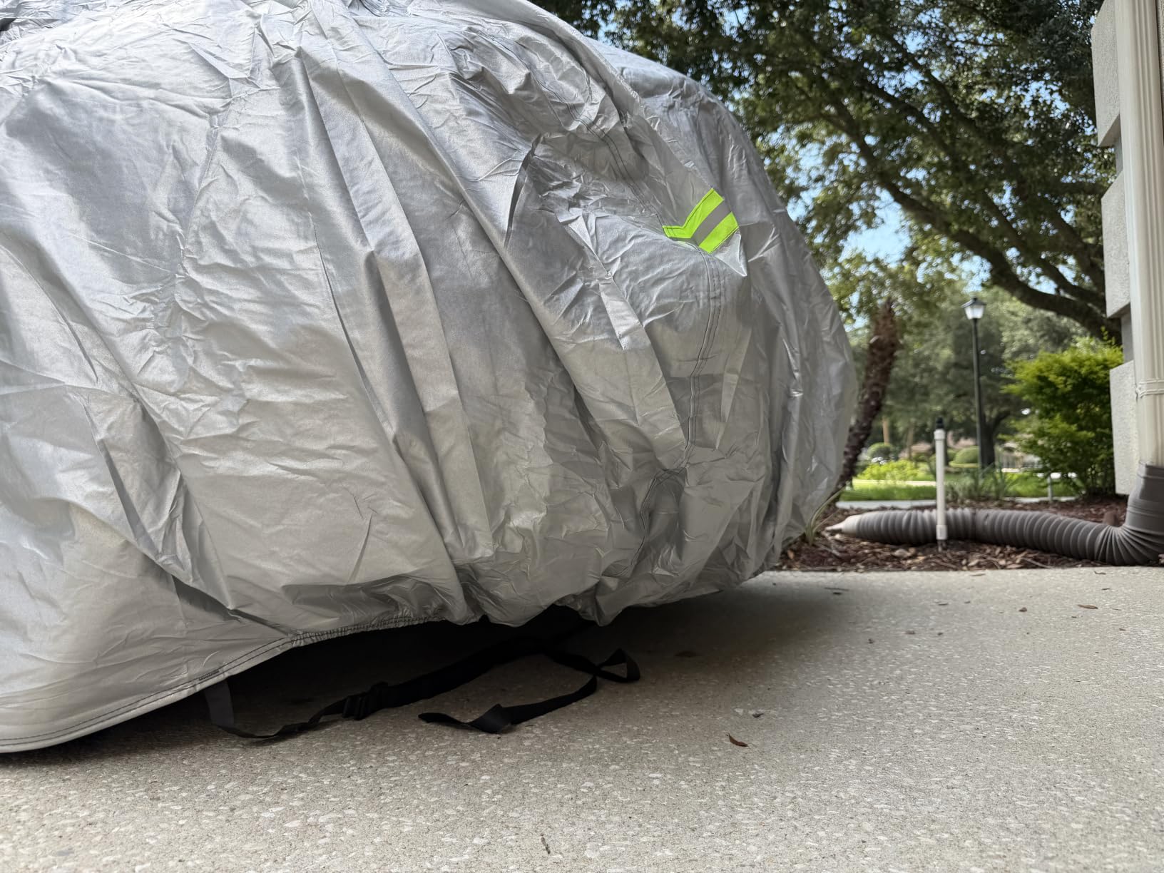 Migaven Car Cover Multi-Layer Waterproof Fit for BMW X5 (2007-2026) Silver | Waterproof Full Exterior Cover Sun Rain Protection with Door Zipper and Cotton Lining customer photo 2