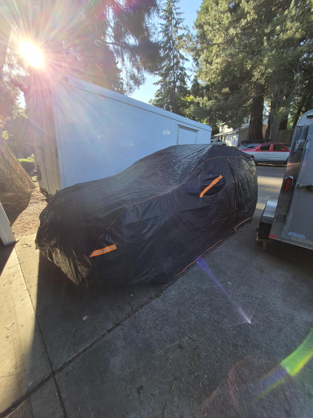 6 Layer Extra Large Car Cover for Sedan/Coupe up to 228 Inch customer photo 2