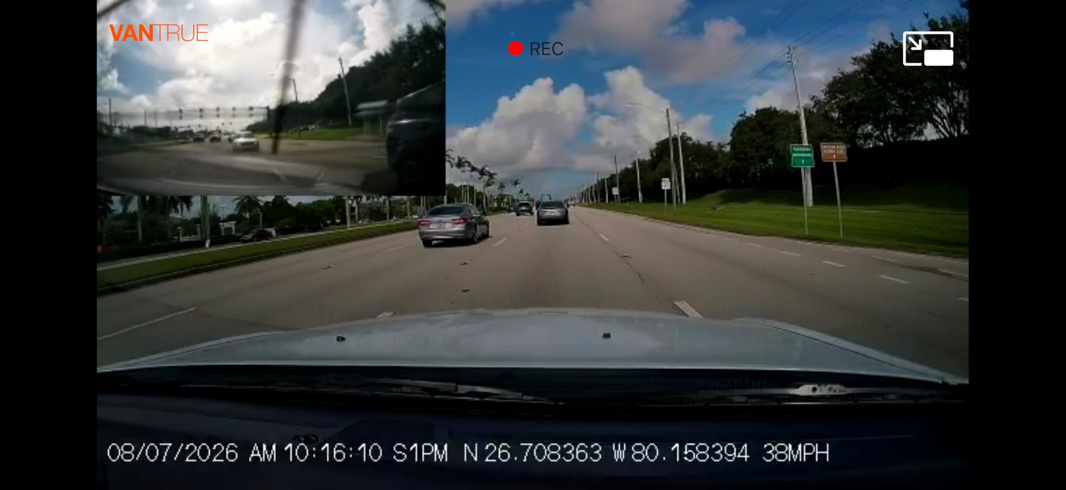 Vantrue S1 Pro Max 4K+2.5K Dash Cam Front and Rear | 4K Front + 2.5K Rear, STARVIS 2, HDR, PlatePix Night Vision, WiFi, GPS, Voice Control, 24H Parking Mode, Support 1TB Max (RC18) customer photo 1