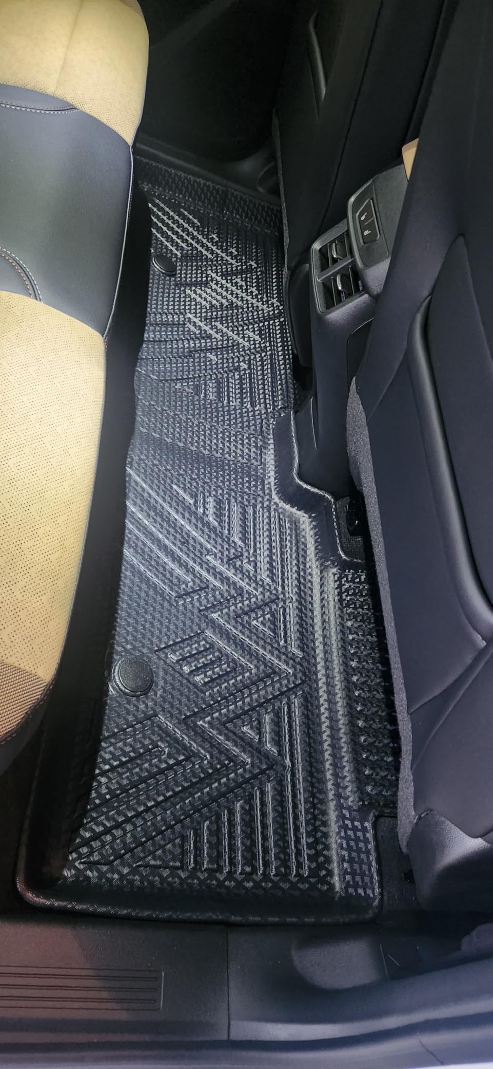 KUST Floor Mats Truck Bed Mat for 2022-2026 Nissan Frontier Accessories (Crew Cab with 2nd Row Under-Seat Storage), 5FT Bed Liner & All Weather Floor Liners Truck Mats, TPE Rubber, Raised Edge customer photo 2