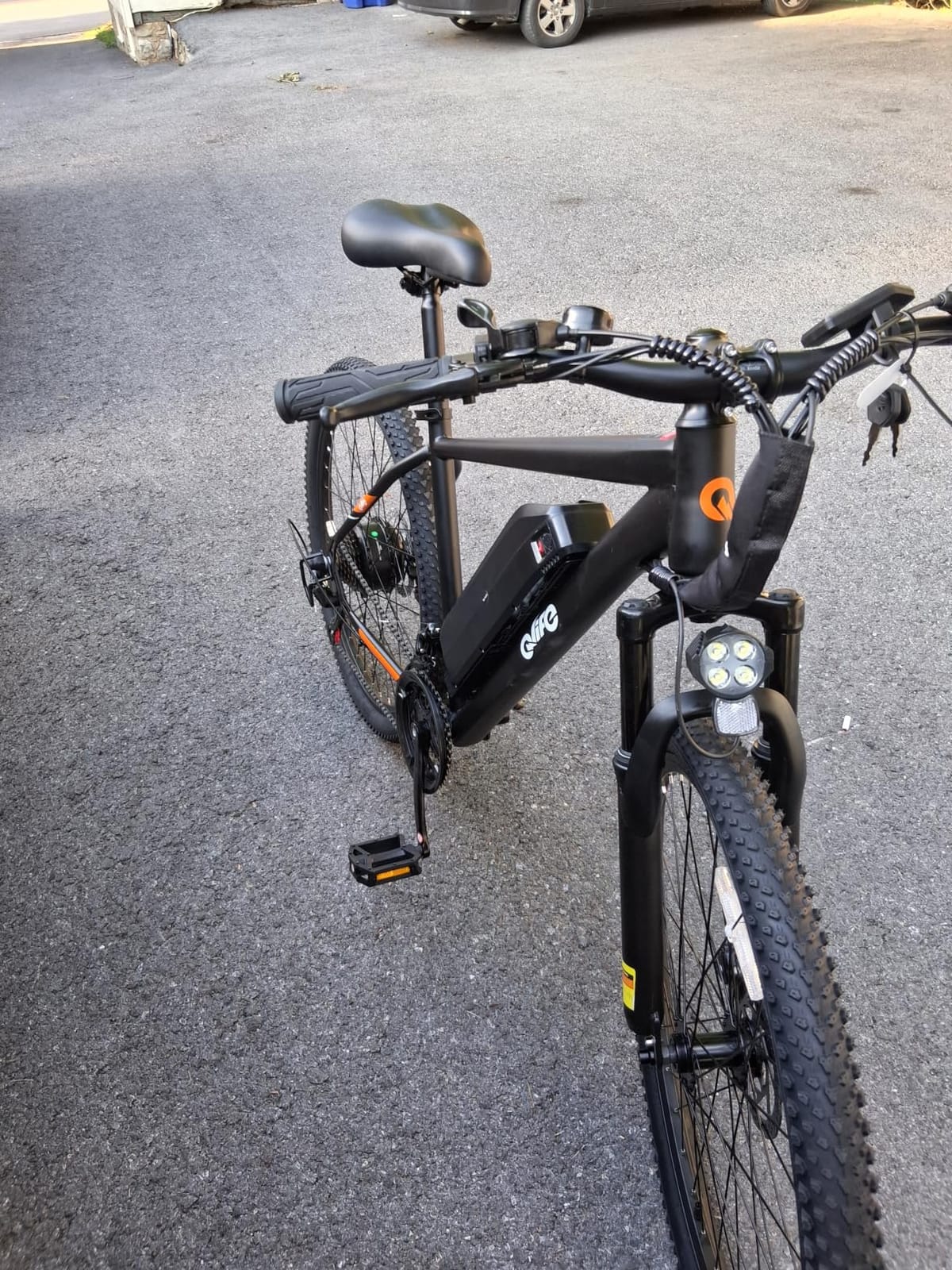 Qlife Racer Electric Bike for Adults - 21-Speed Mountain Lightweight Ebike with Peak 1000W Brushless Motor, 48V 375Wh Removable Battery, 26X2.1 Tire Step Over E-MTB, Up to 40 Miles Range customer photo 1