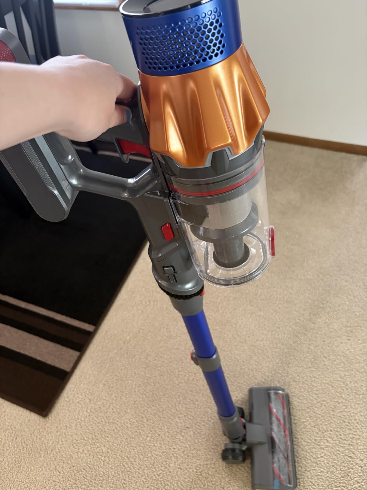 Dual-Battery Cordless Vacuum Cleaner 130 Mins(Eco) 50KPa 600W, Stick Vacuum | Rechargeable, 3.3Ft Hose, Sofa Brush, TouchScreen, AUTO-Mode, Wall Mount Charging, Scented, for Home /Floors/Carpets/Pet Hair customer photo 2